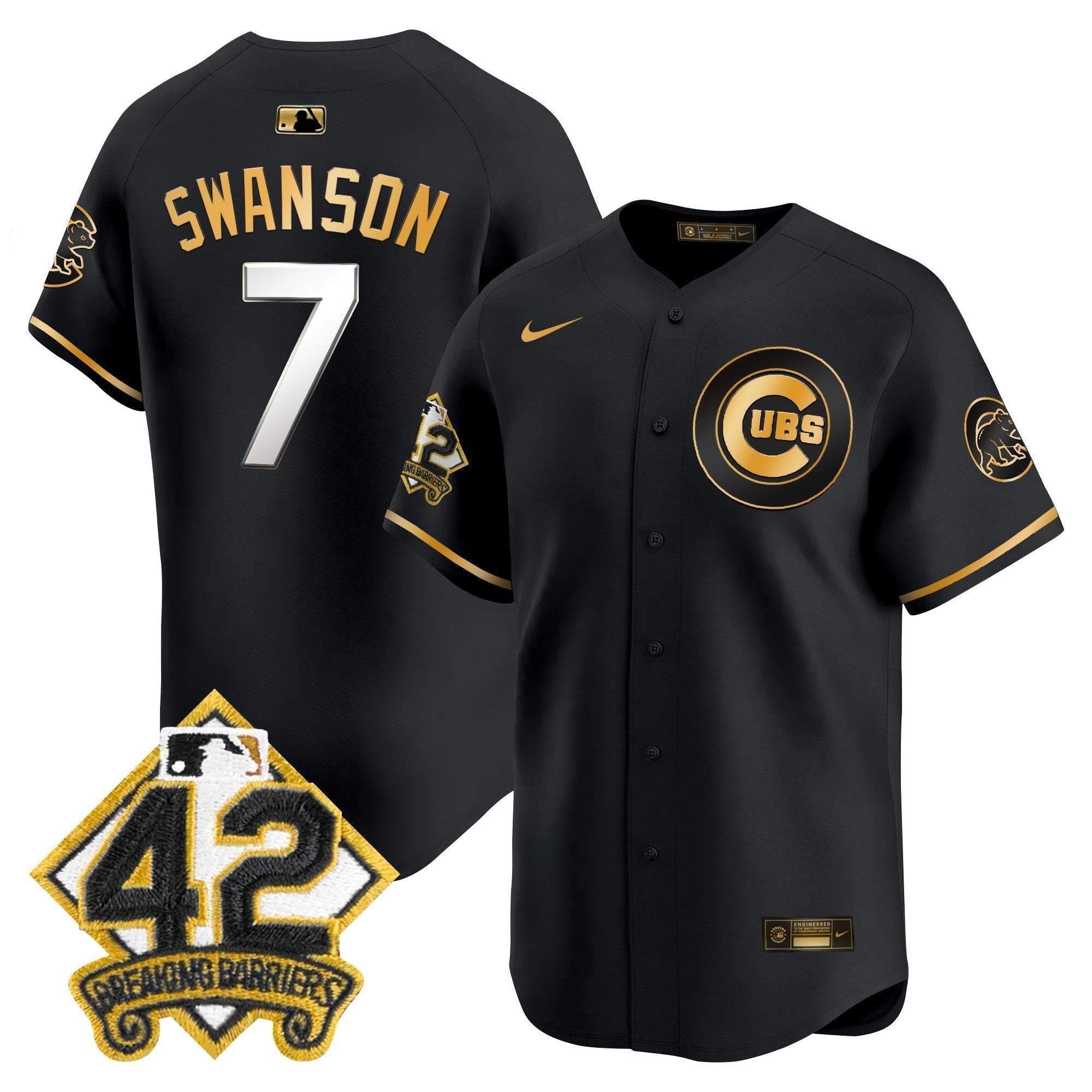 CHC 2025 Jackie Robinson Patch Vapor Premier Limited Jersey - Stitched