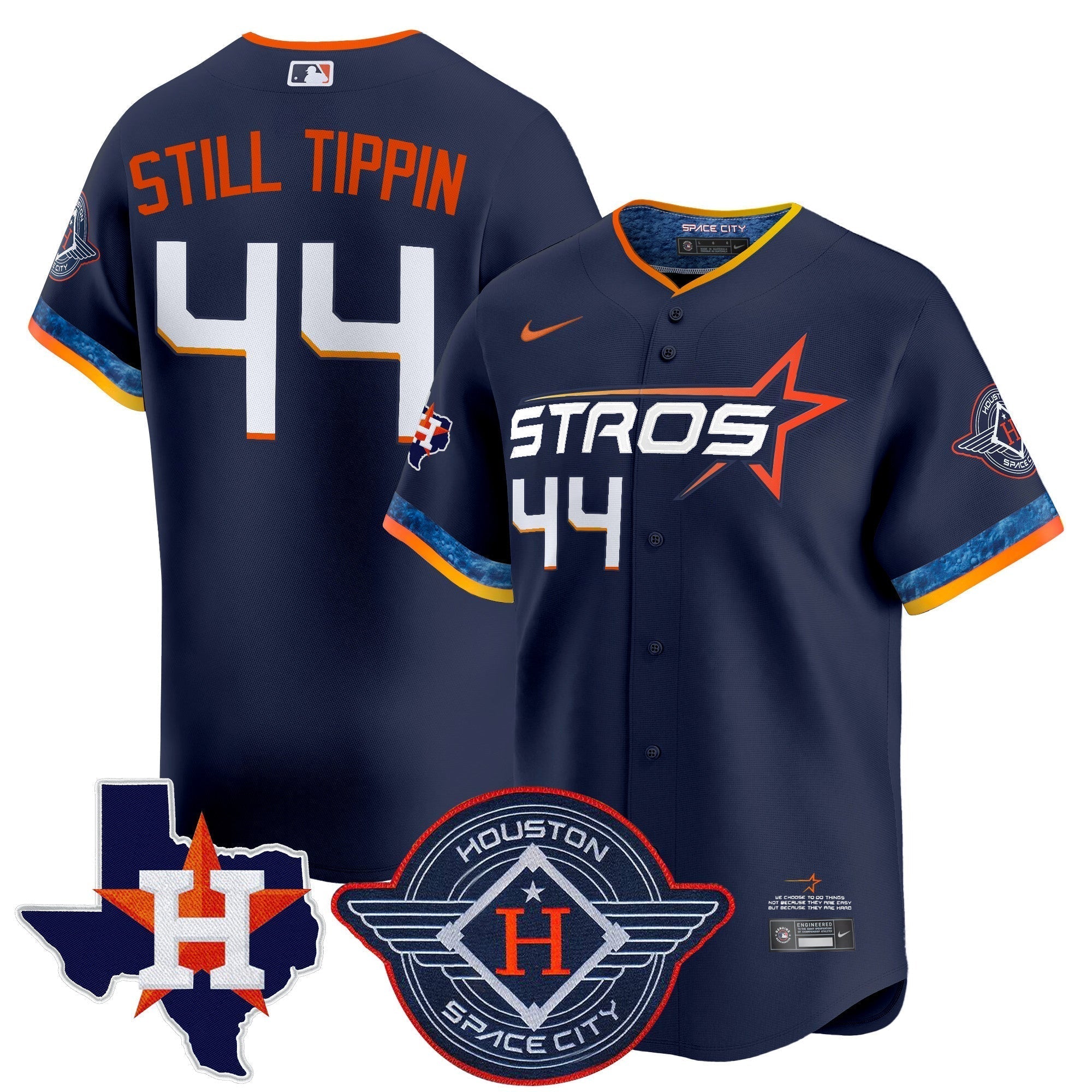 HOU 2025 City Connect Texas Patch Vapor Premier Limited Jersey - Stitched