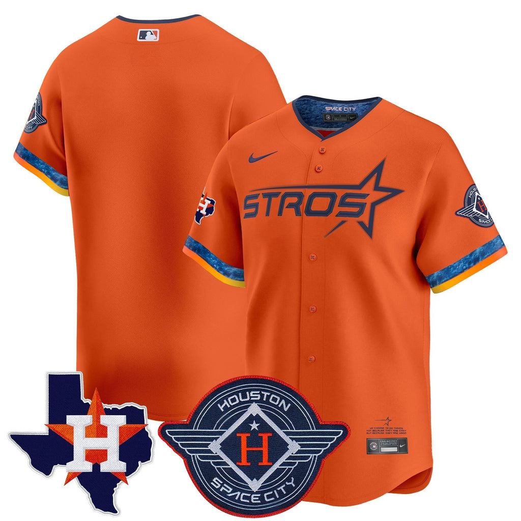 HOU 2025 City Connect Texas Patch Vapor Premier Limited Jersey - Stitched
