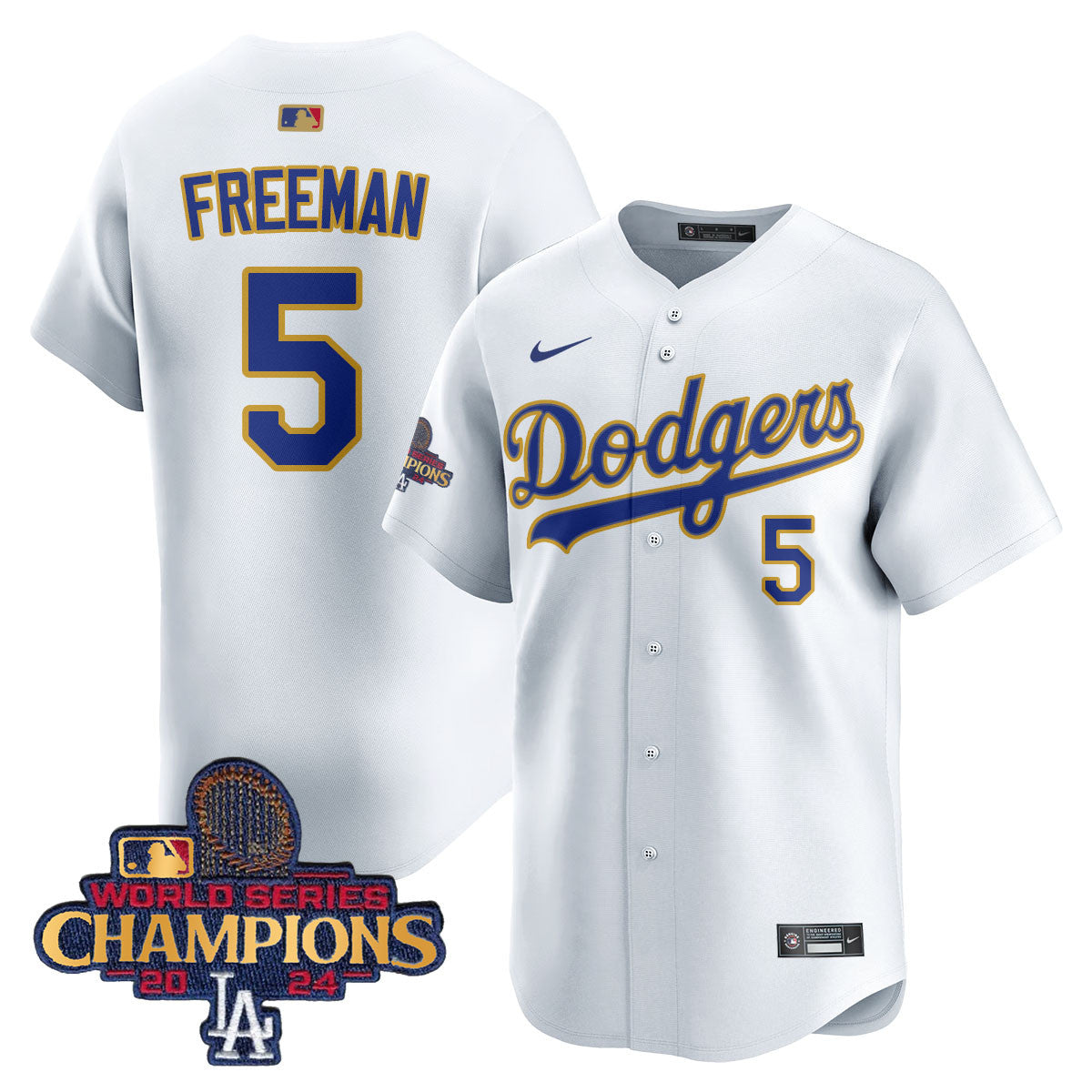 Men's Los Angeles Dodgers Gold 2025 Jersey - All Stitched