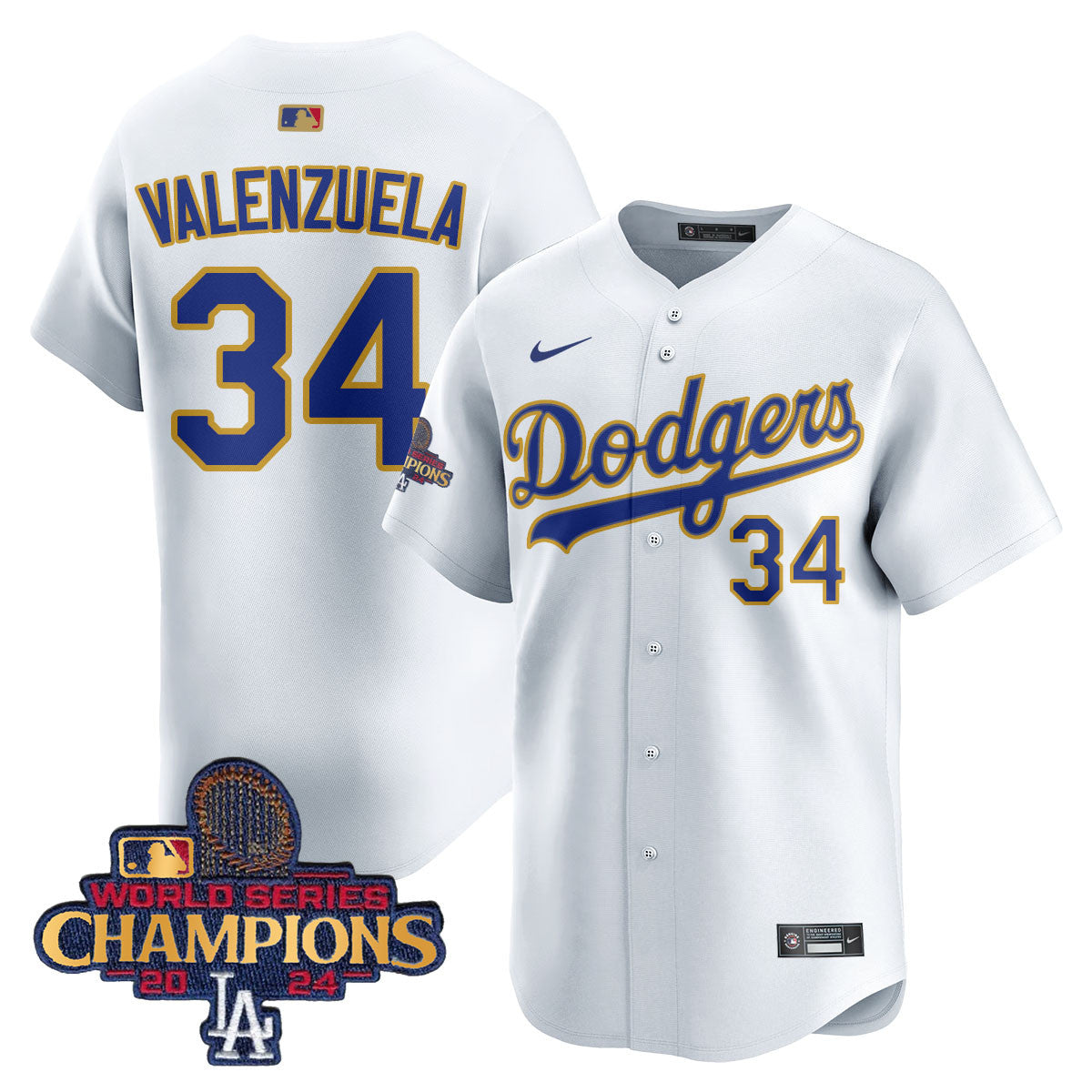 Men's Los Angeles Dodgers Gold 2025 Jersey - All Stitched