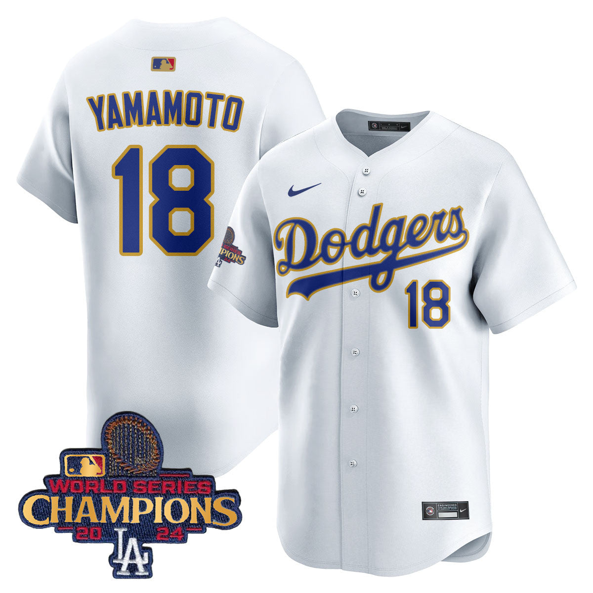 Men's Los Angeles Dodgers Gold 2025 Jersey - All Stitched