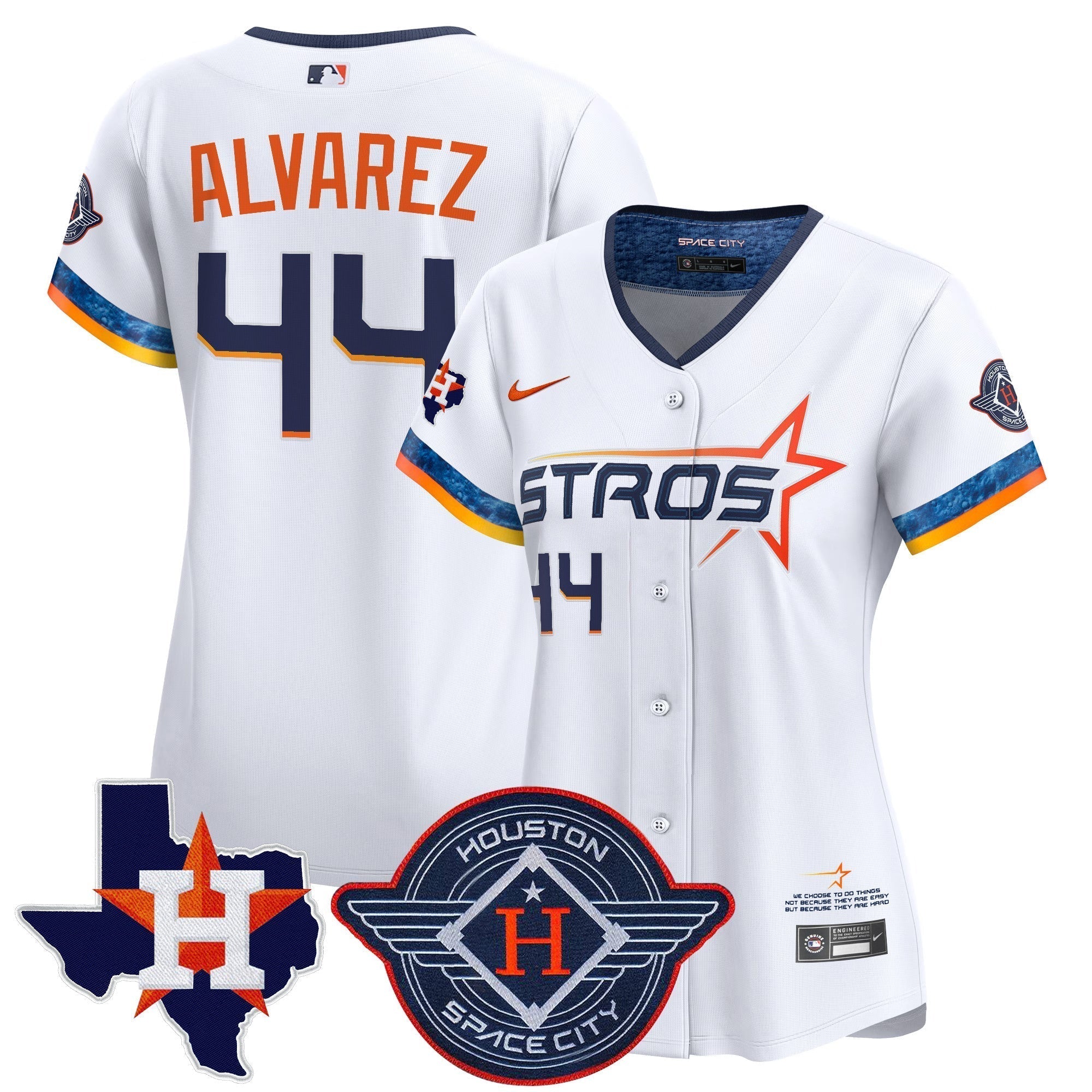 Women's HOU 2025 City Connect Texas Patch Vapor Premier Limited Jersey - Stitched