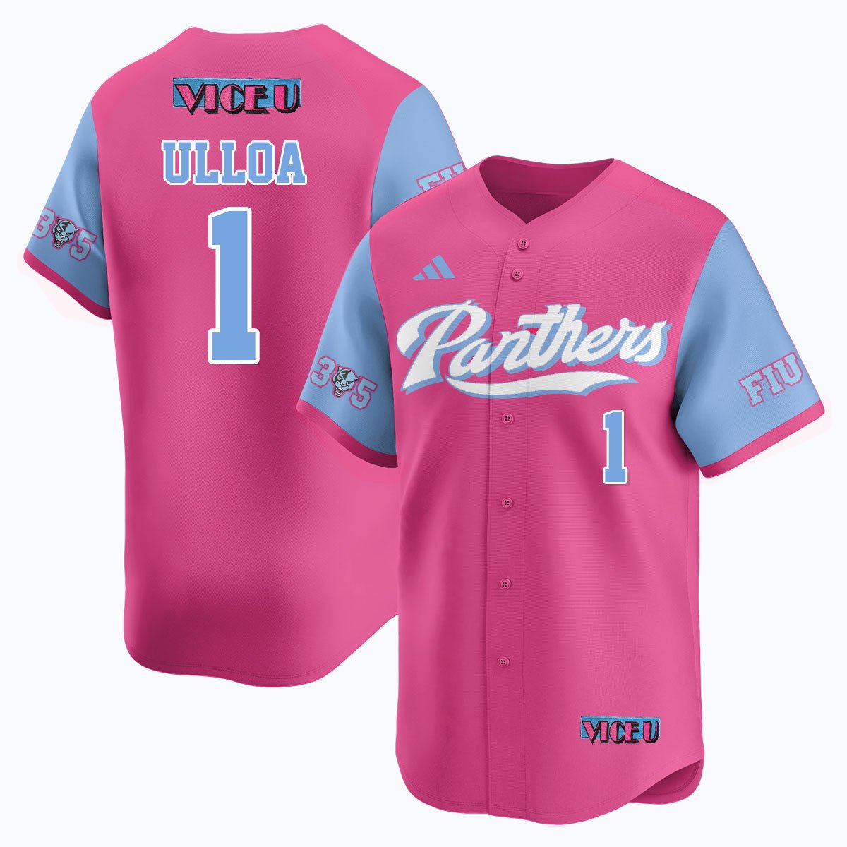 FIU Baseball 2025 'Vice U' Jersey - Stitched