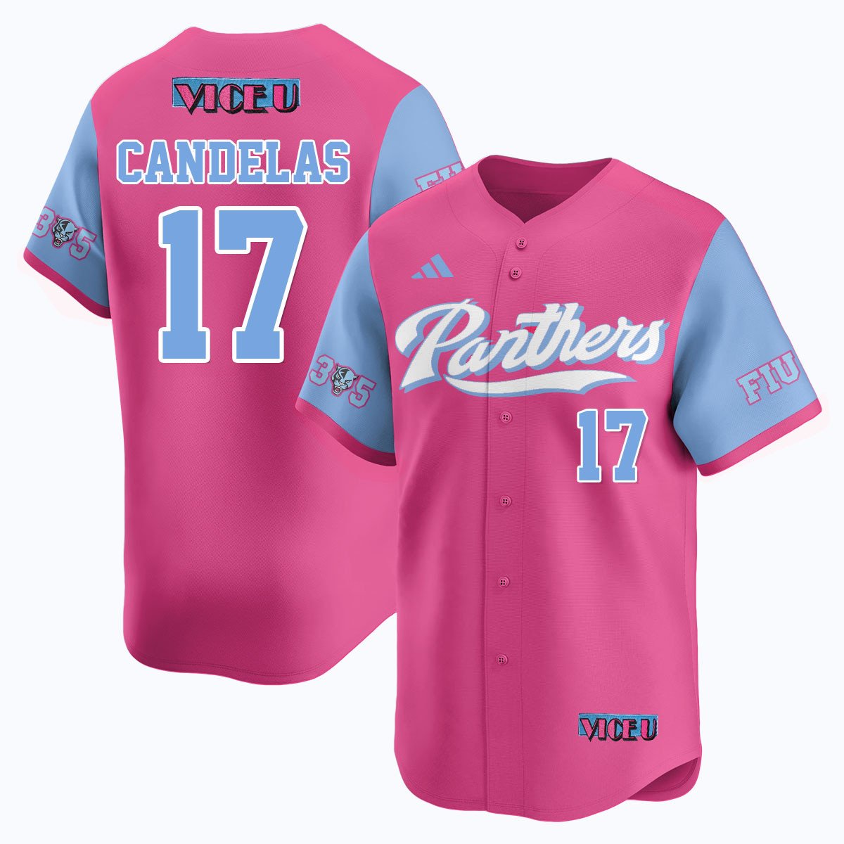 FIU Baseball 2025 'Vice U' Jersey - Stitched