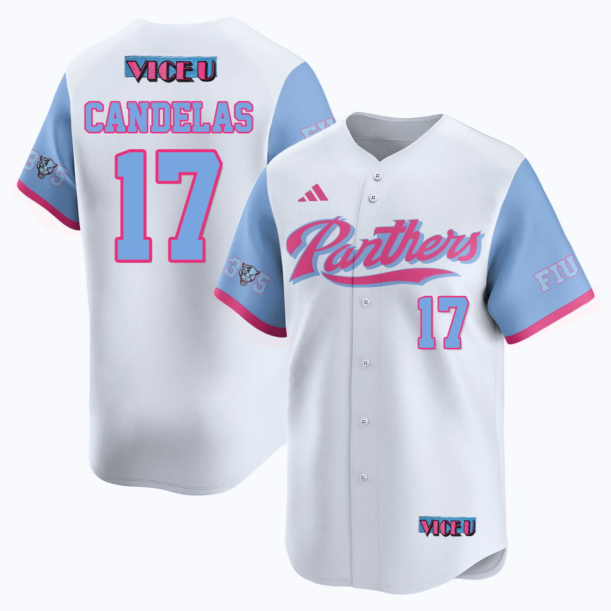 FIU Baseball 2025 'Vice U' Jersey - Stitched