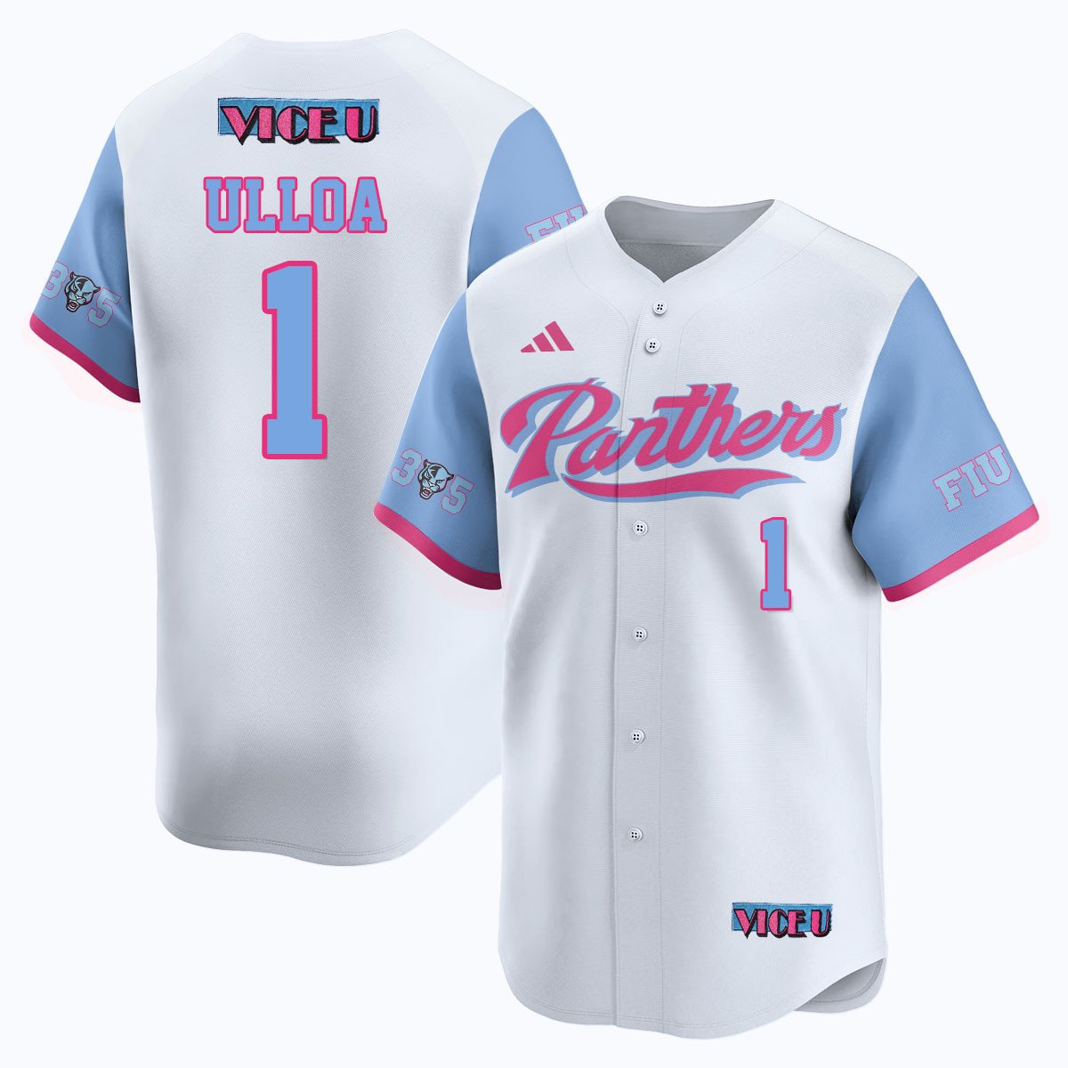 FIU Baseball 2025 'Vice U' Jersey - Stitched