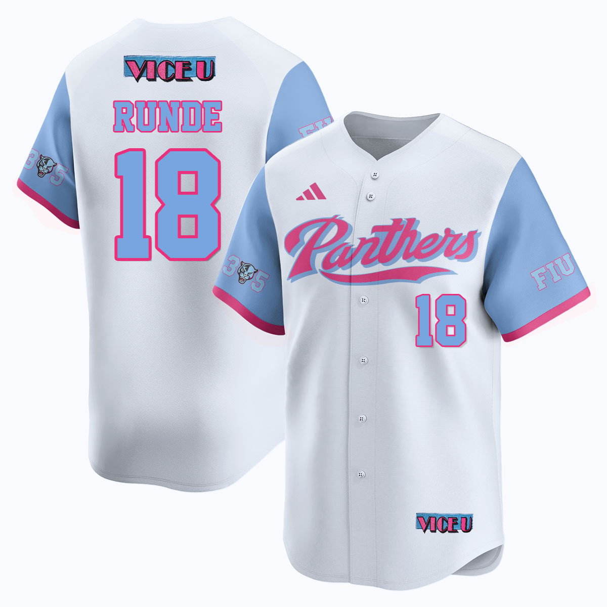 FIU Baseball 2025 'Vice U' Jersey - Stitched