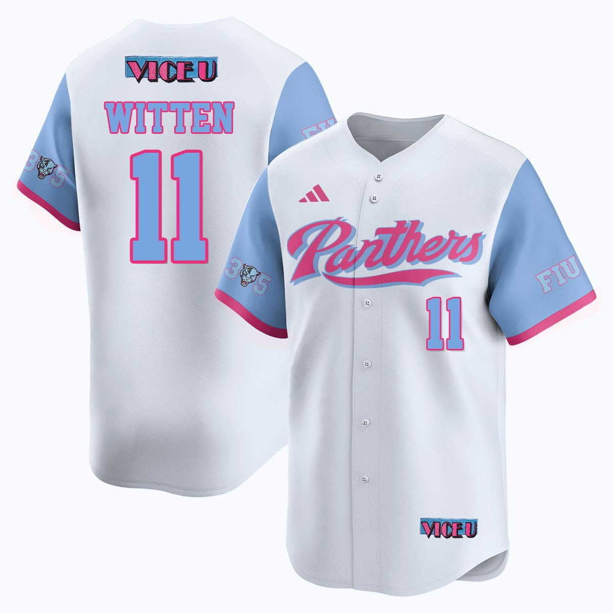 FIU Baseball 2025 'Vice U' Jersey - Stitched