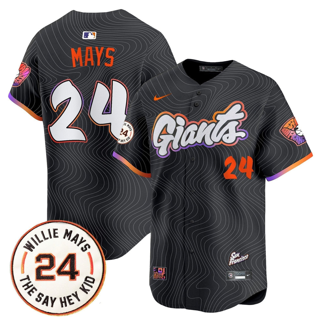 SF 2025 Willie Mays Patch Vapor Premier Limited Jersey - Stitched