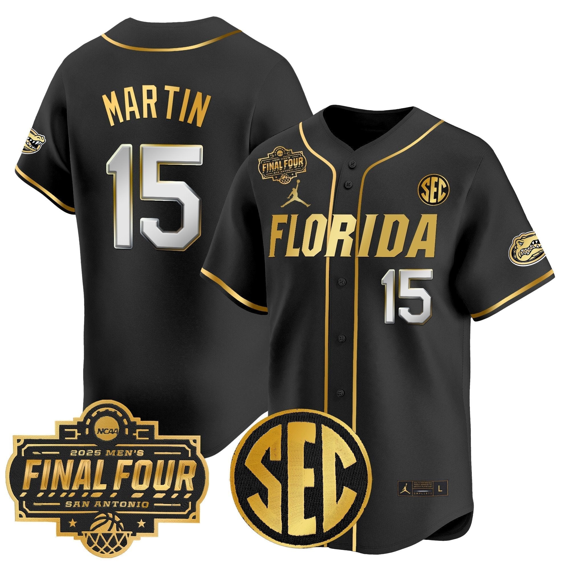 UF 2025 Final Four Patch Vapor Baseball Jersey - Stitched