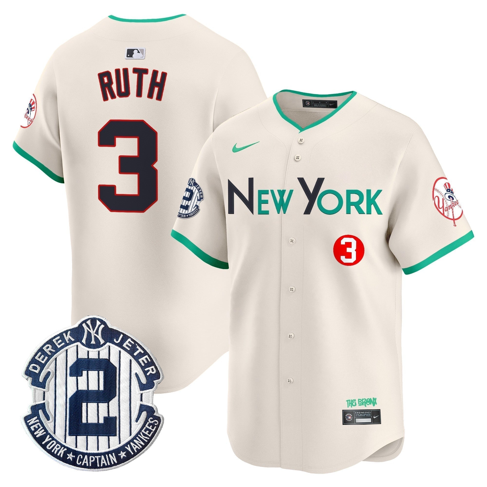 NYY City Connect Vapor Premier Limited Jersey - Stitched