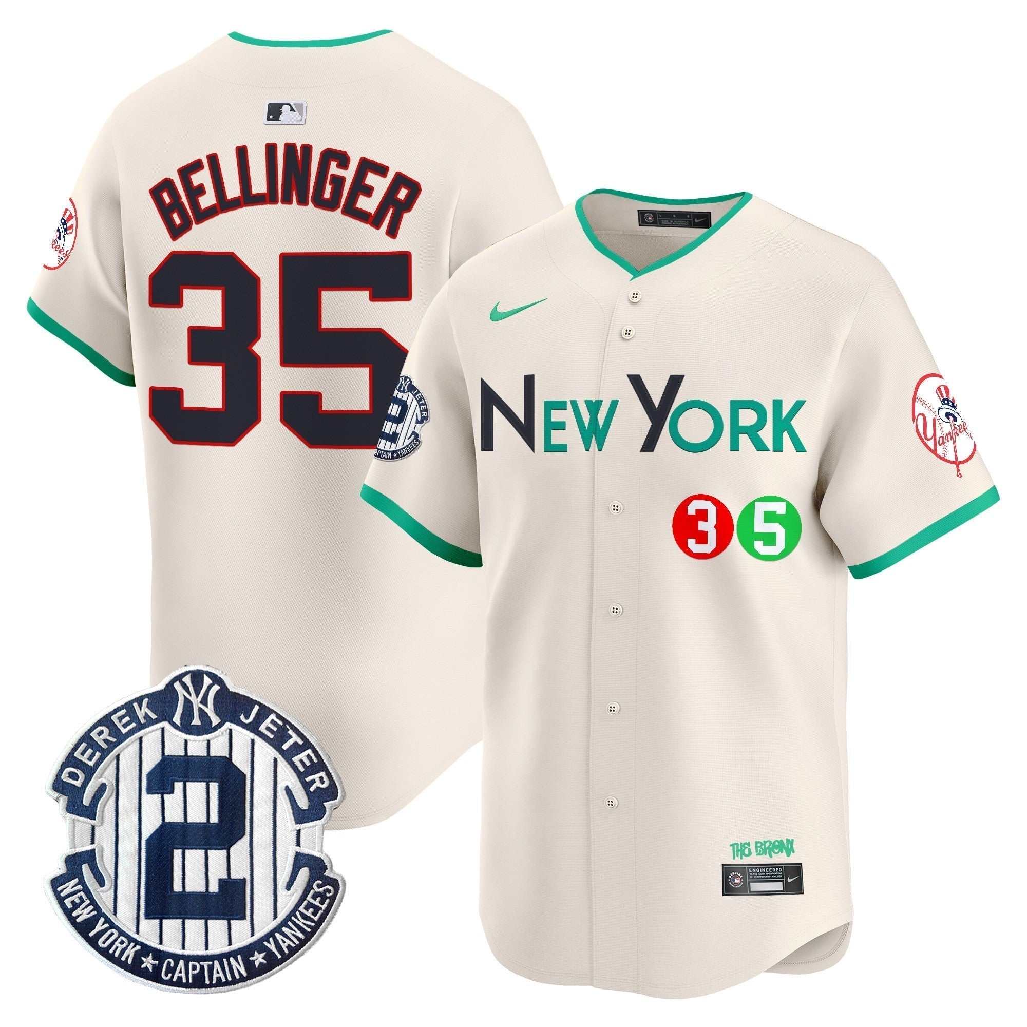 NYY City Connect Vapor Premier Limited Jersey - Stitched