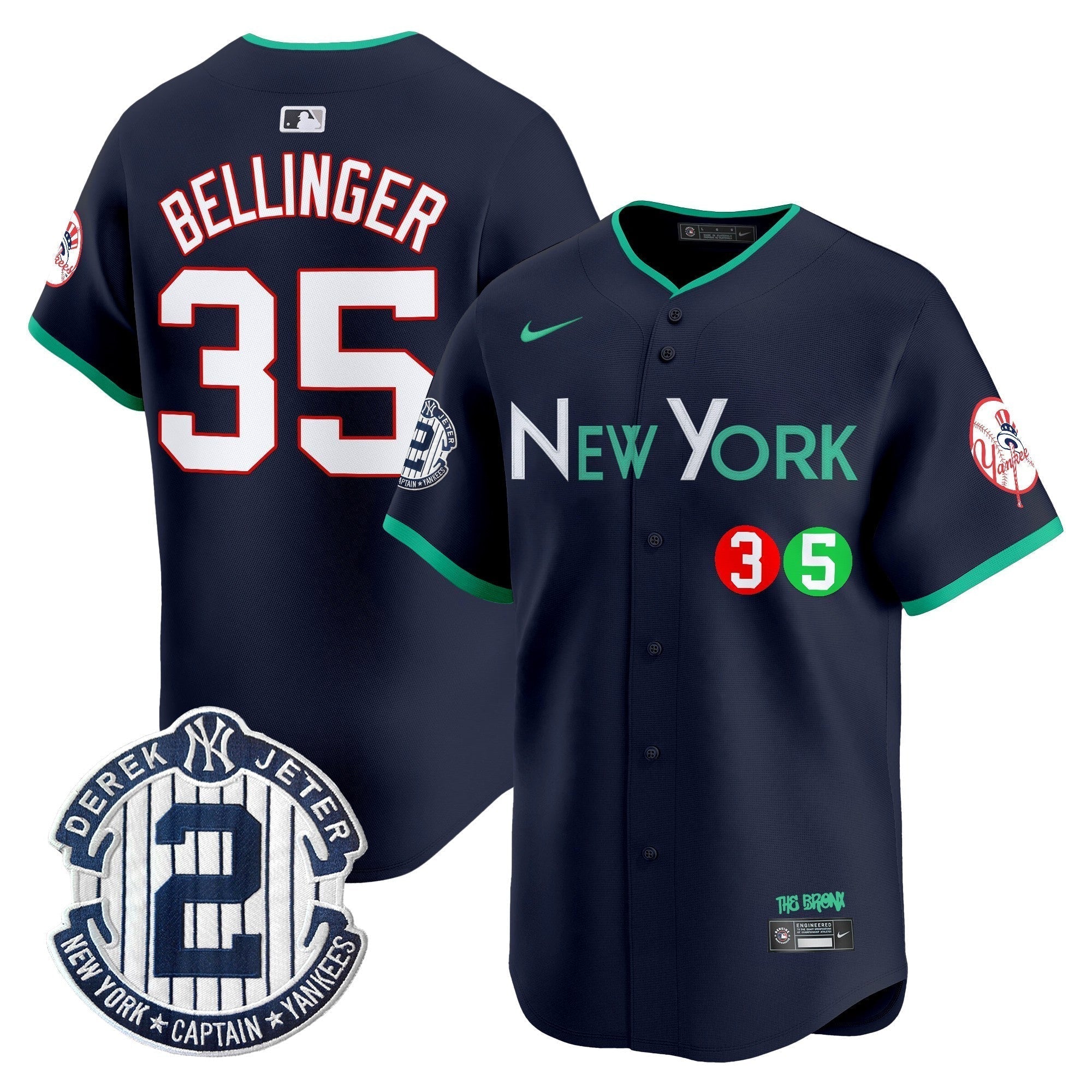 NYY City Connect Vapor Premier Limited Jersey - Stitched
