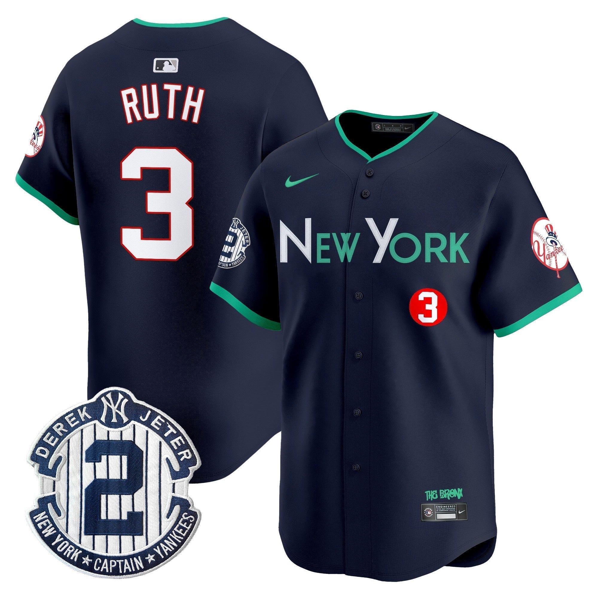 NYY City Connect Vapor Premier Limited Jersey - Stitched
