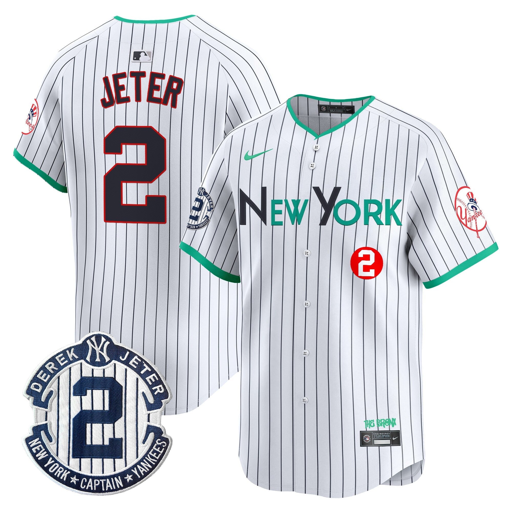 NYY City Connect Vapor Premier Limited Jersey - Stitched