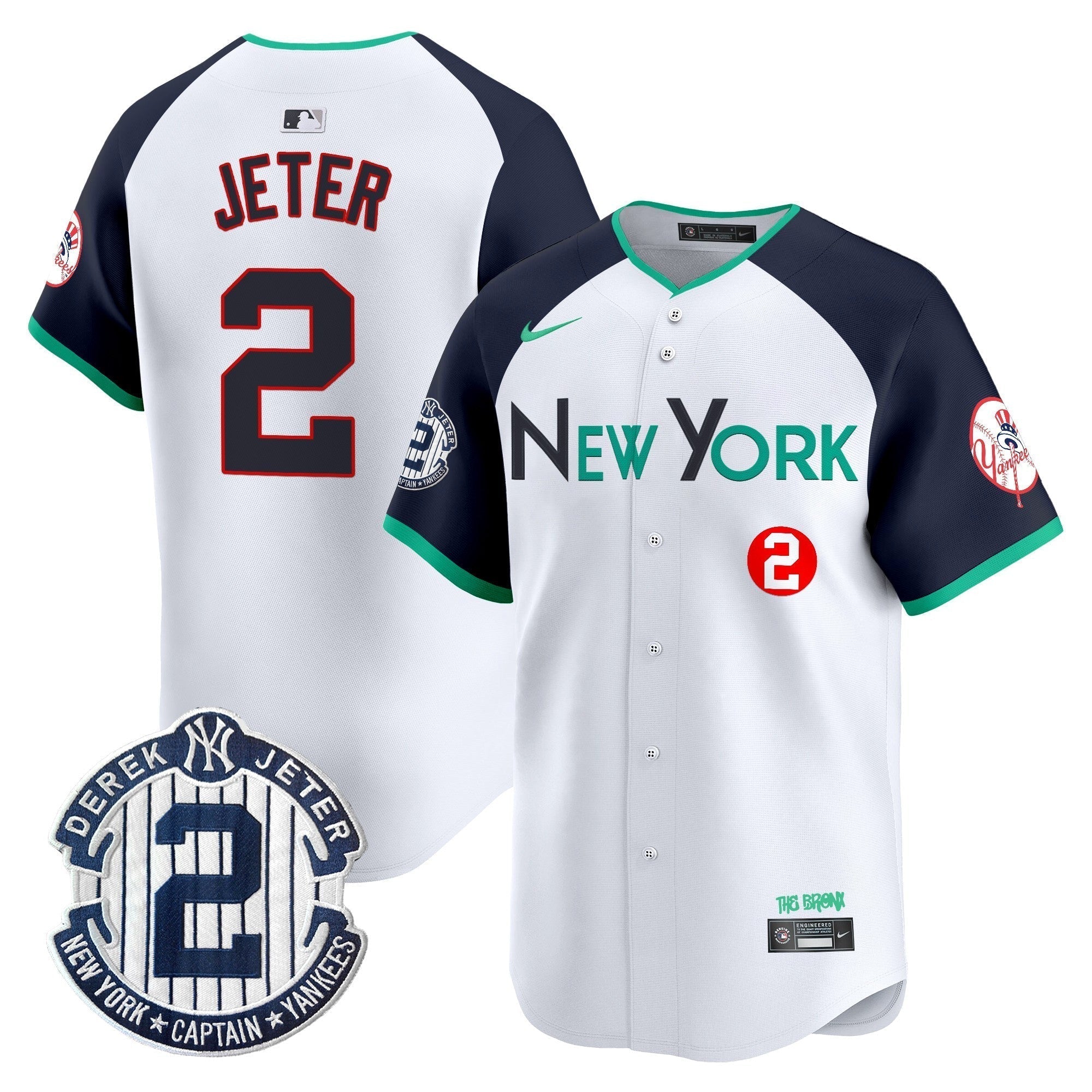 NYY City Connect Vapor Premier Limited Jersey - Stitched