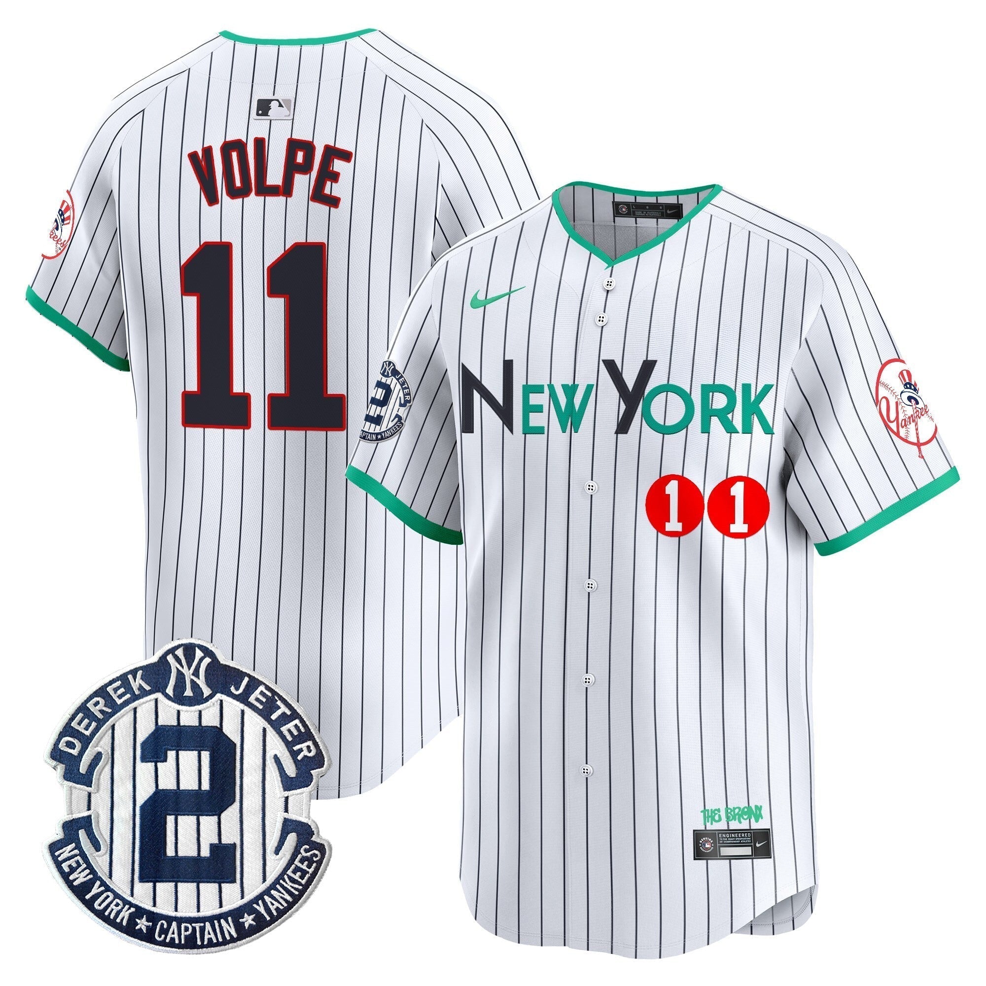 NYY City Connect Vapor Premier Limited Jersey - Stitched