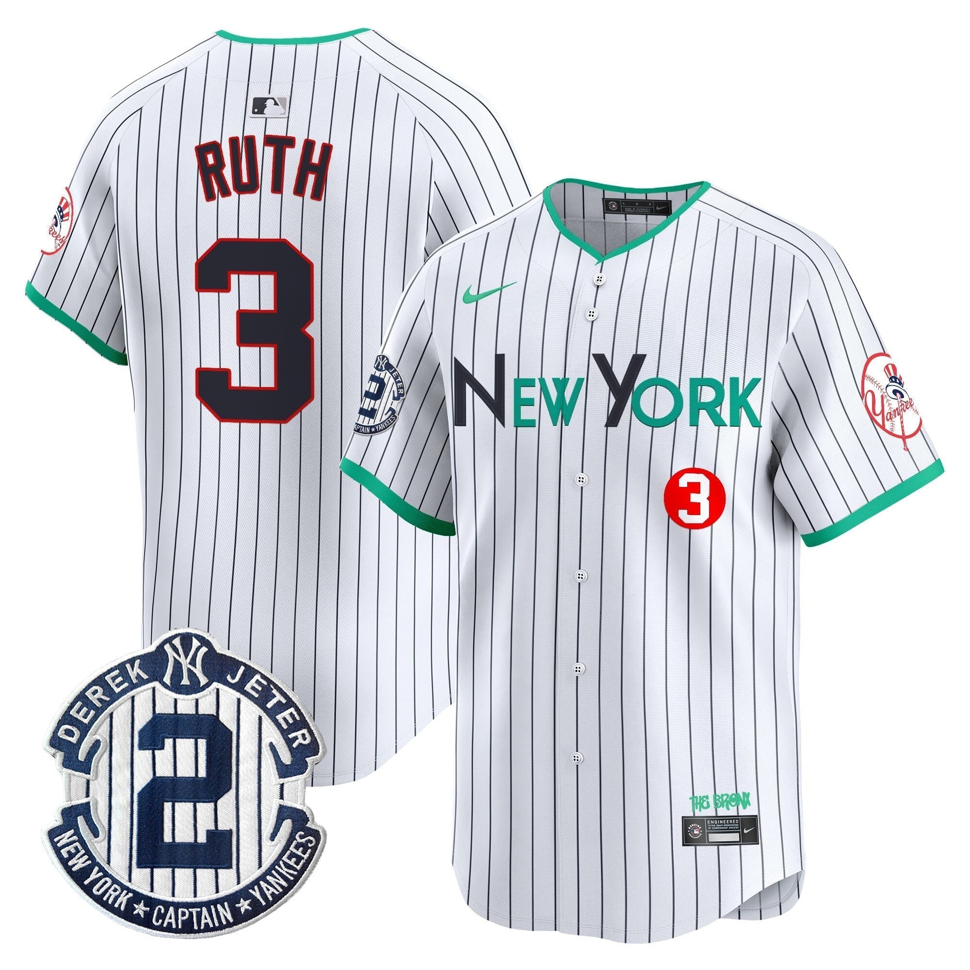 NYY City Connect Vapor Premier Limited Jersey - Stitched