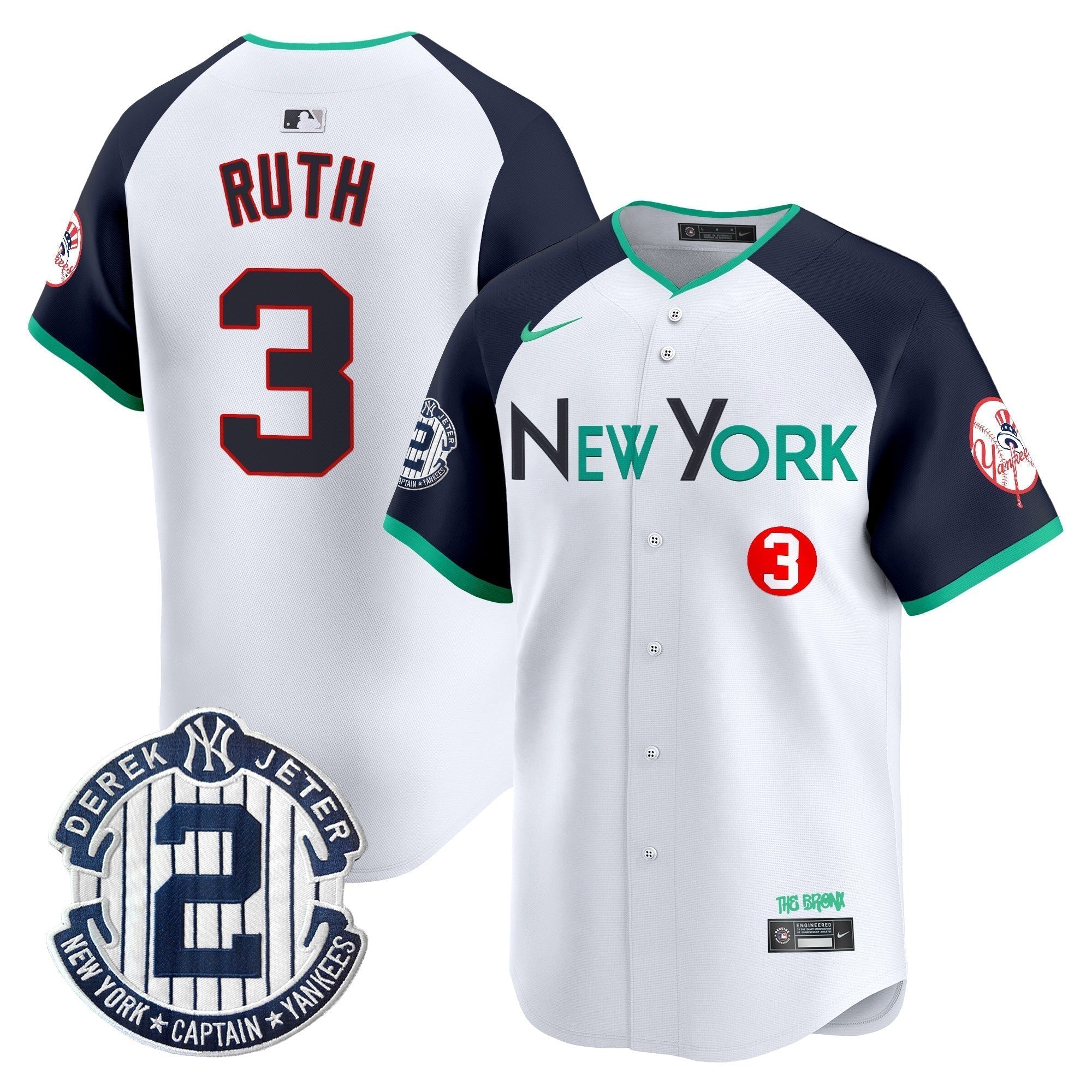 NYY City Connect Vapor Premier Limited Jersey - Stitched
