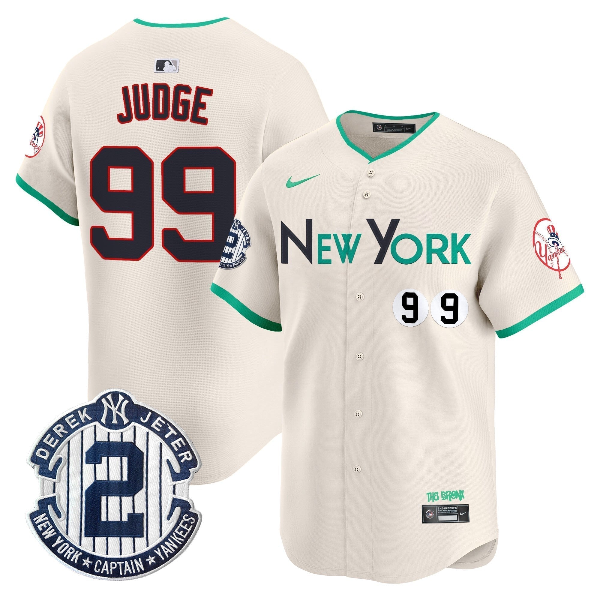NYY City Connect Vapor Premier Limited Jersey - Stitched