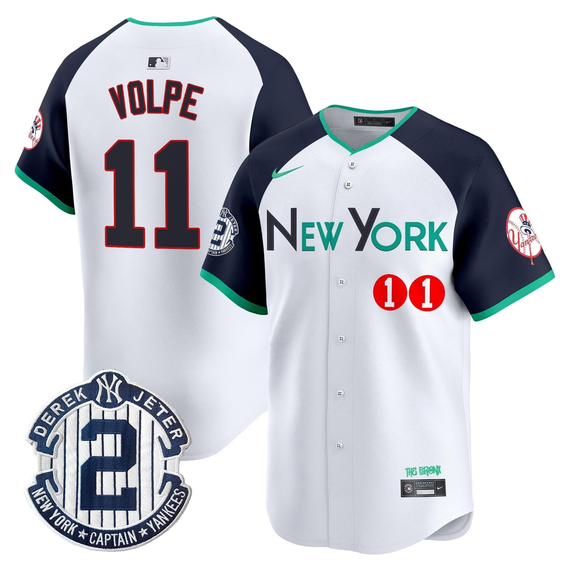 NYY City Connect Vapor Premier Limited Jersey - Stitched