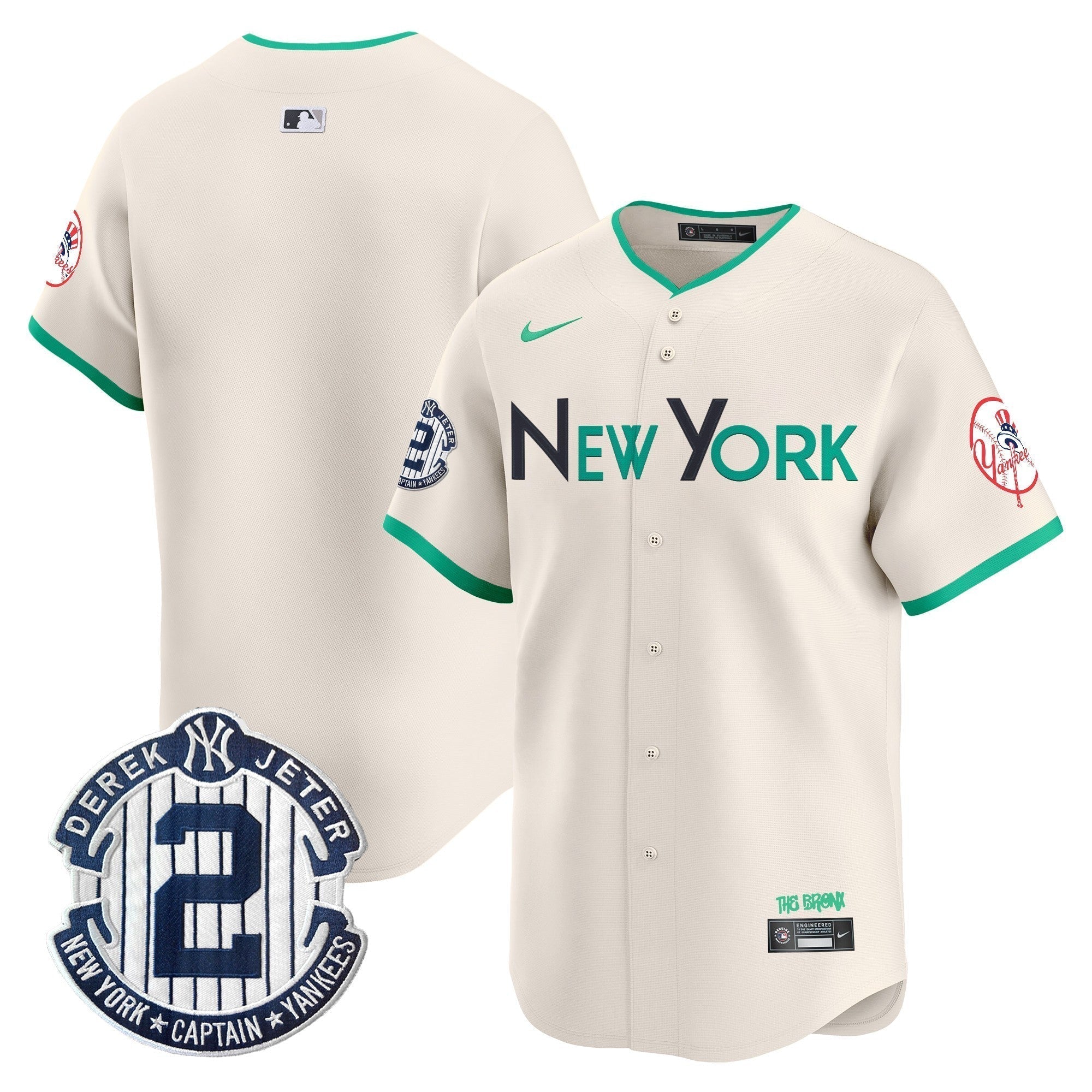 NYY City Connect Vapor Premier Limited Jersey - Stitched