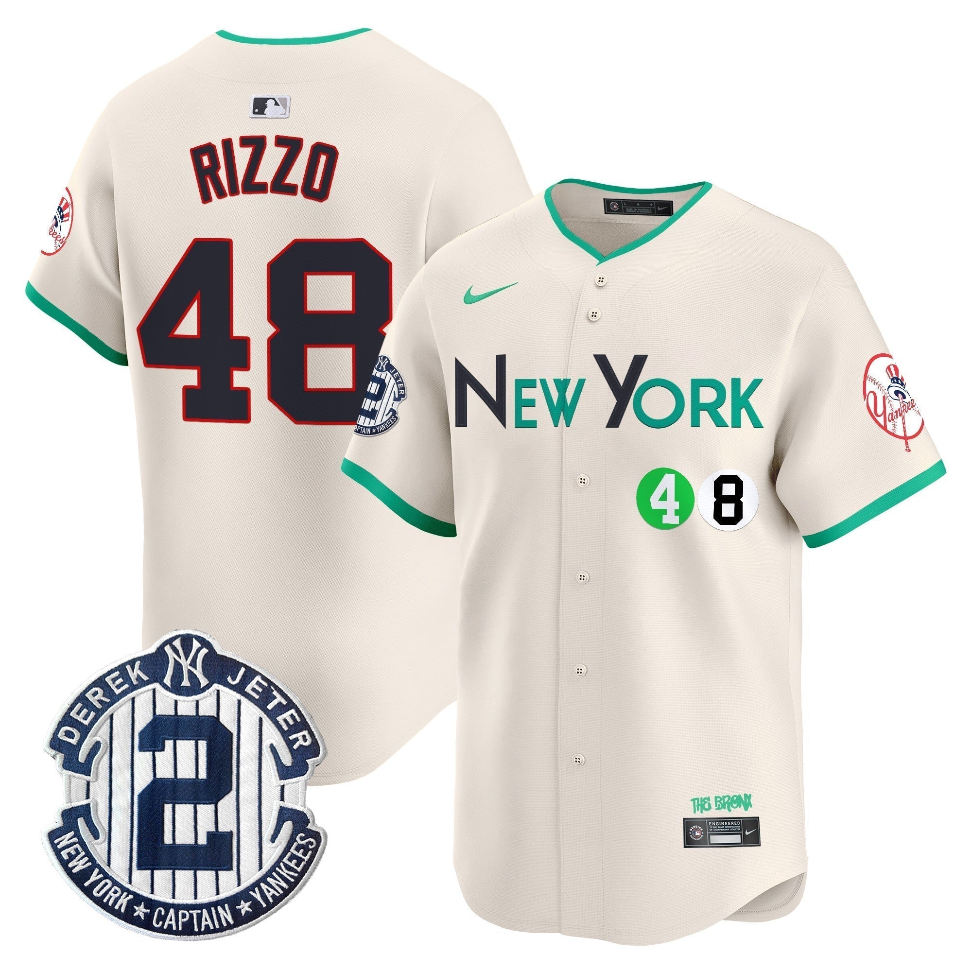 NYY City Connect Vapor Premier Limited Jersey - Stitched