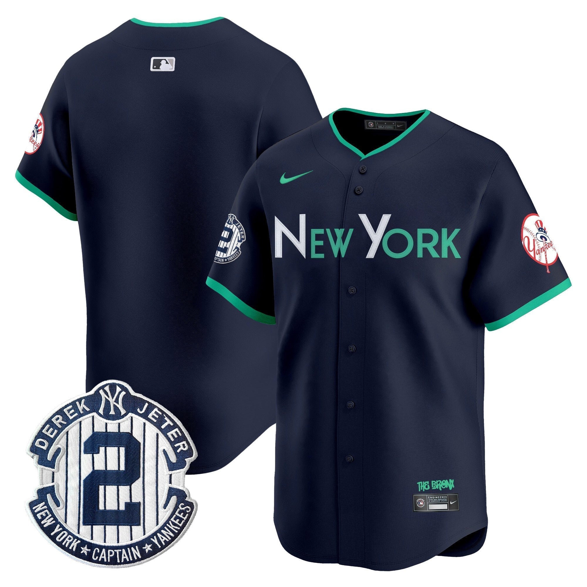 NYY City Connect Vapor Premier Limited Jersey - Stitched
