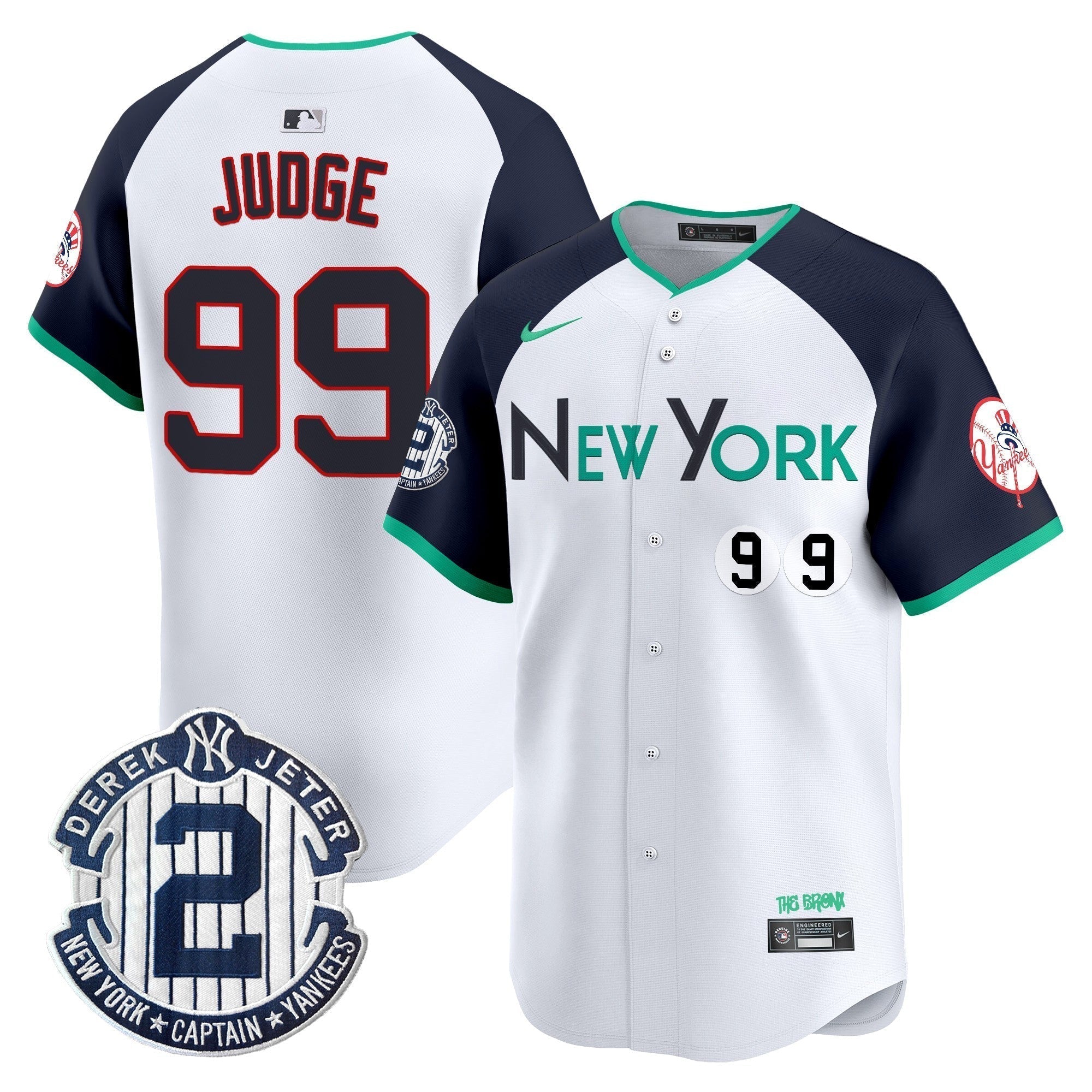 NYY City Connect Vapor Premier Limited Jersey - Stitched