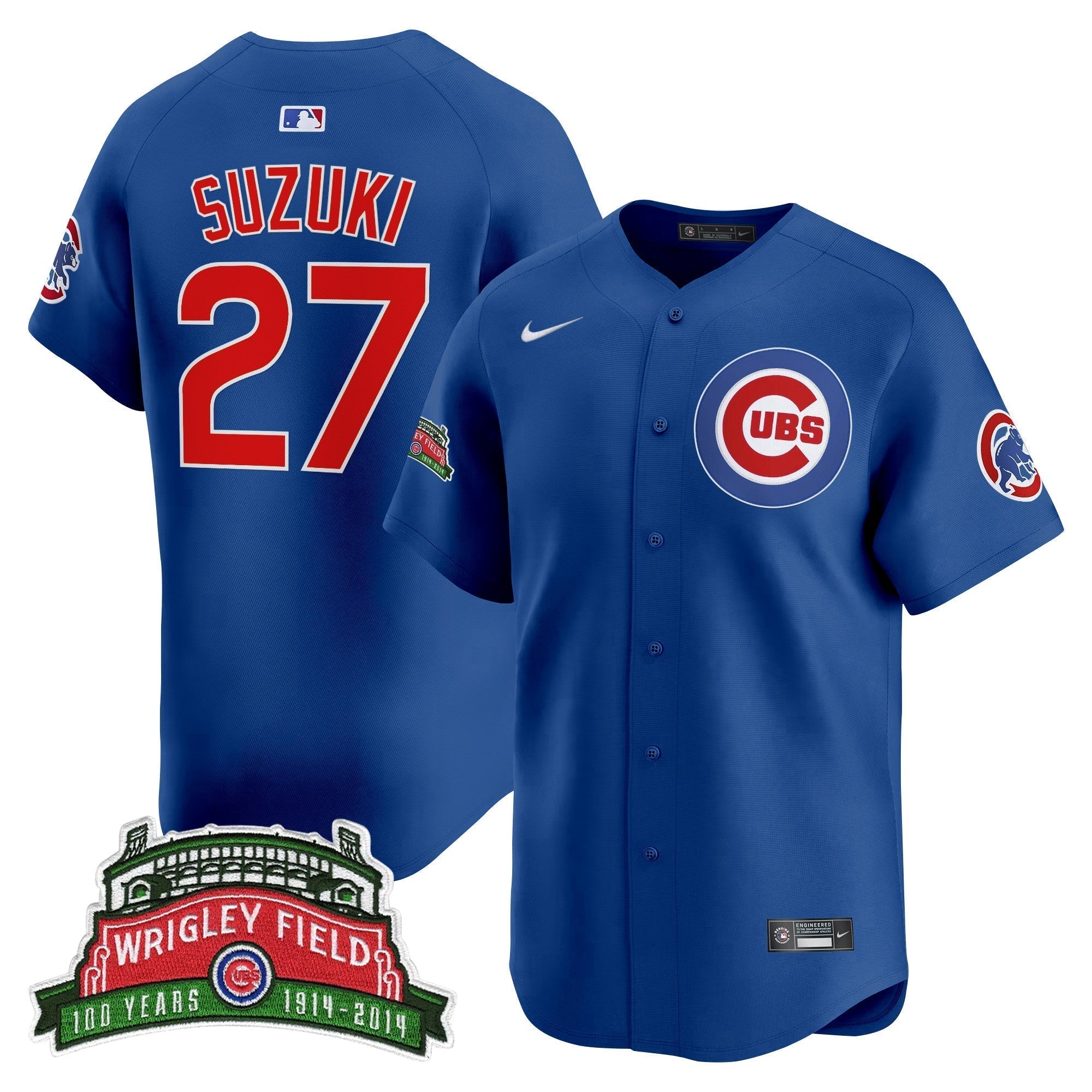 CHC Wrigley Field Style Vapor Premier Limited Jersey - Stitched
