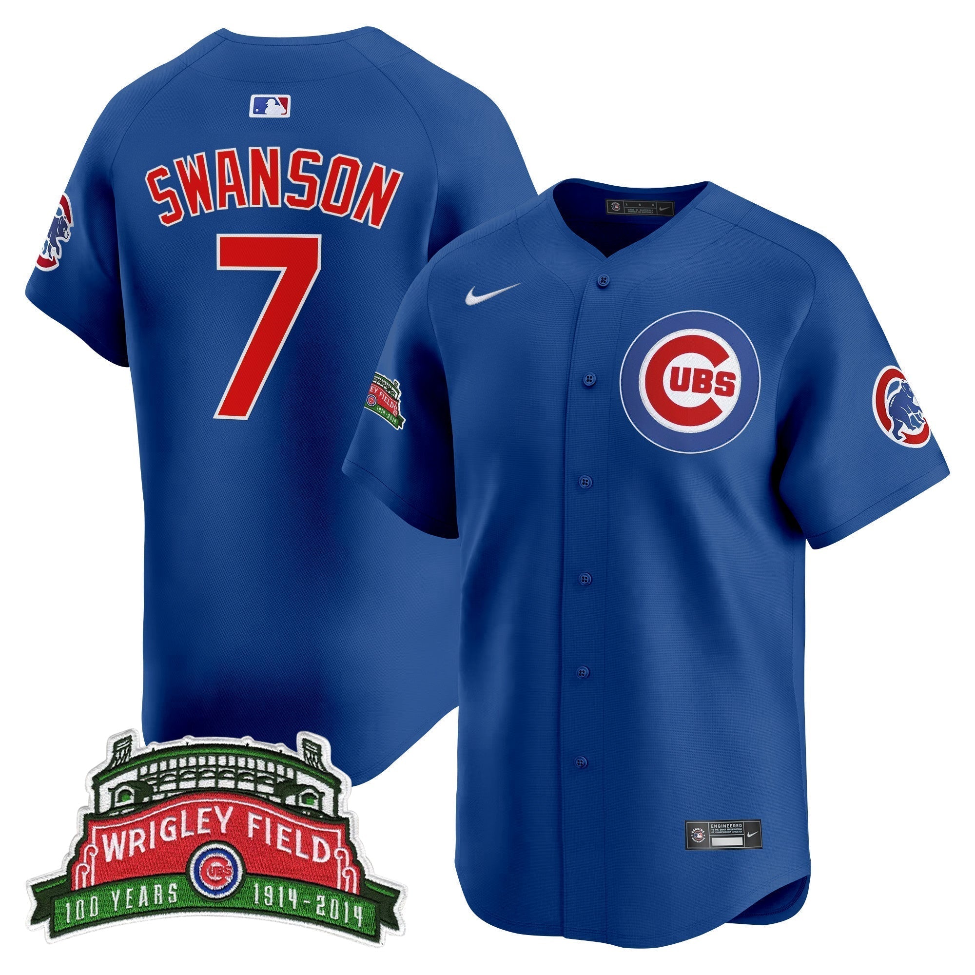 CHC Wrigley Field Style Vapor Premier Limited Jersey - Stitched
