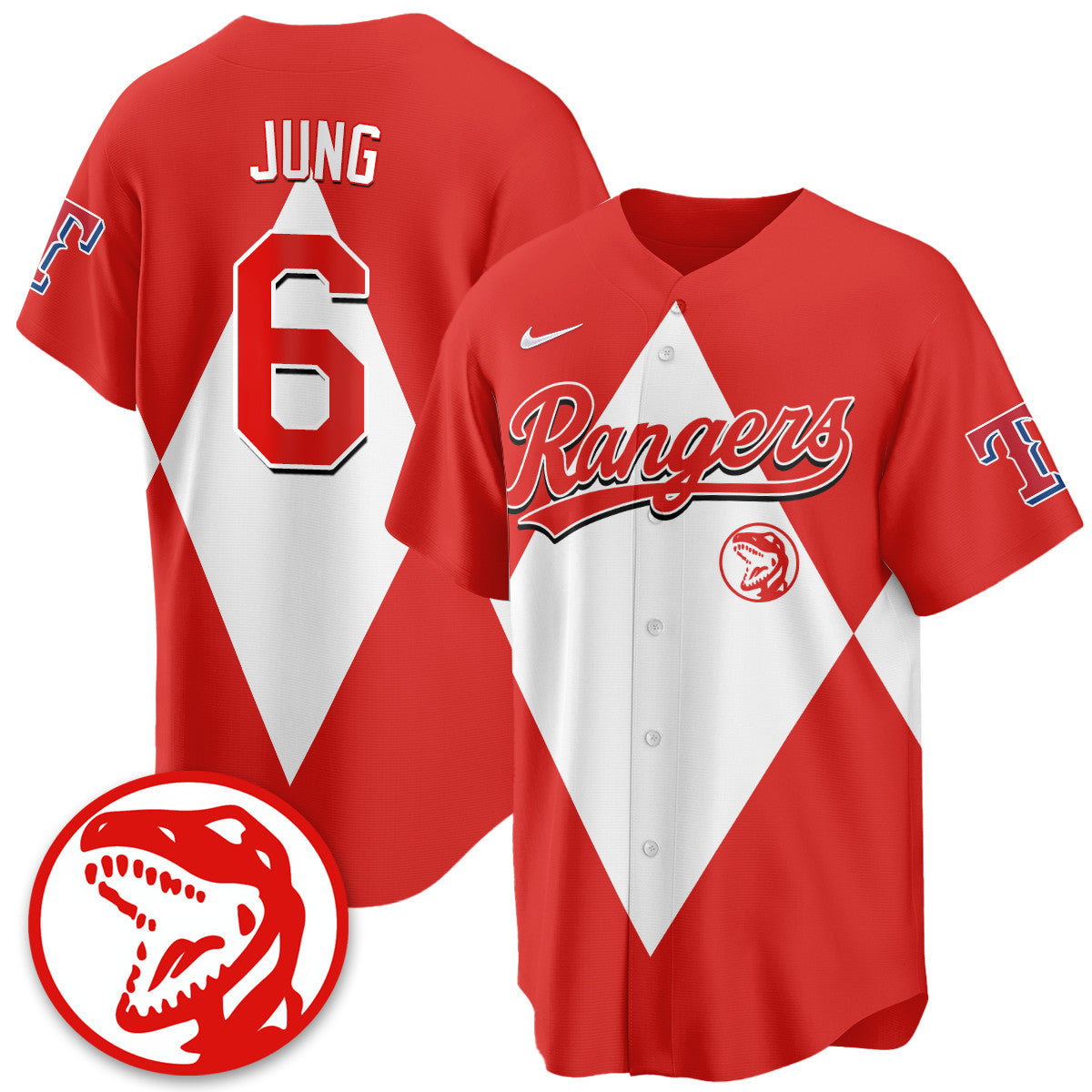 TEX Power Rangers Limited Jersey - Stitched
