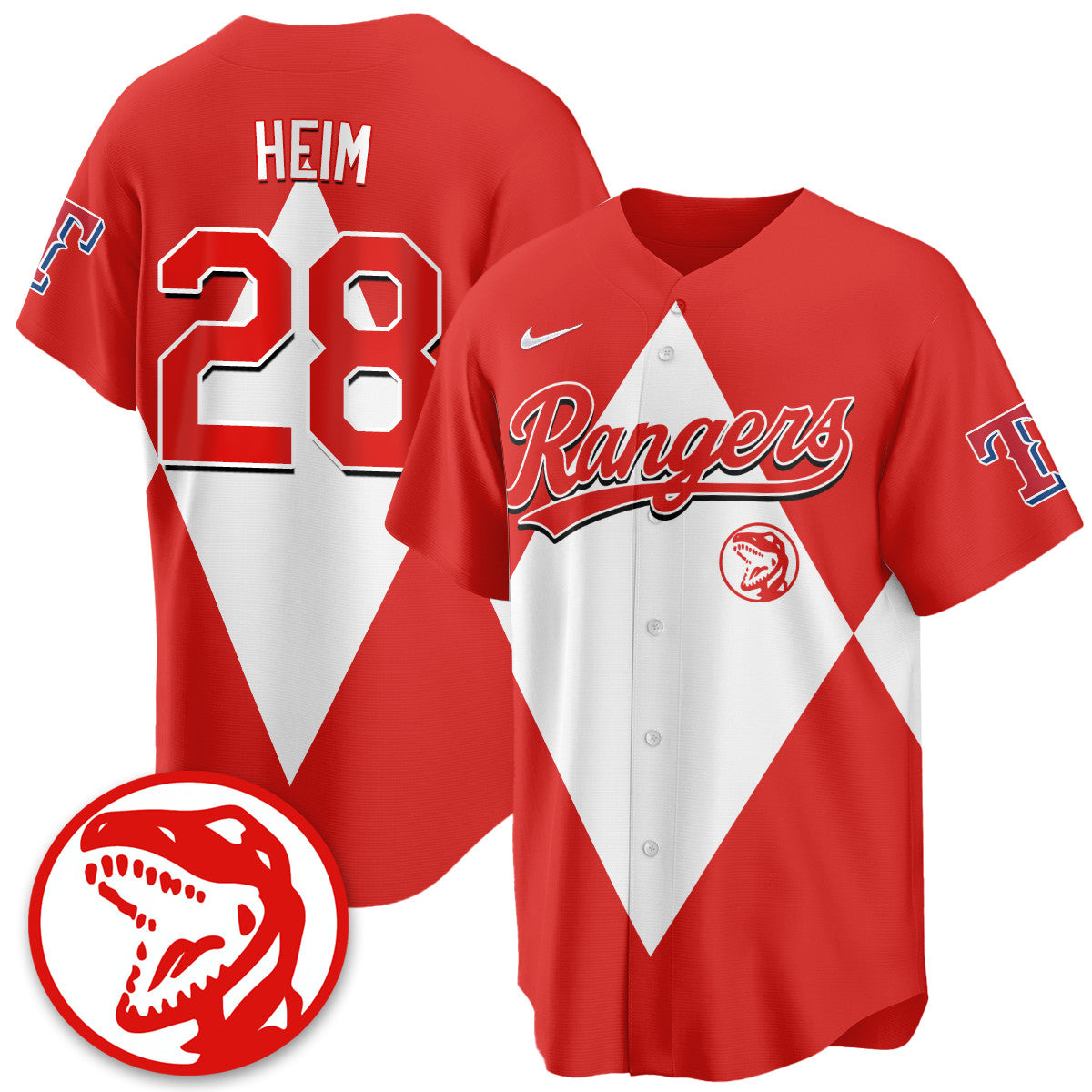 TEX Power Rangers Limited Jersey - Stitched