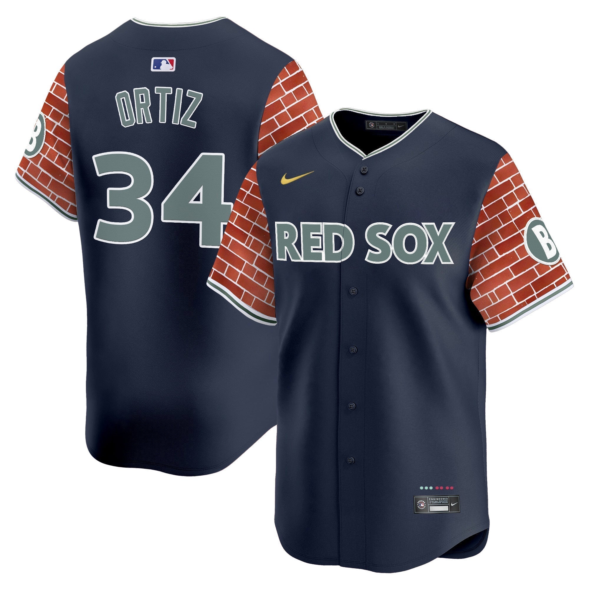 BOS 2025 Fenway Red Brick Style Vapor Premier Limited Jersey - Stitched