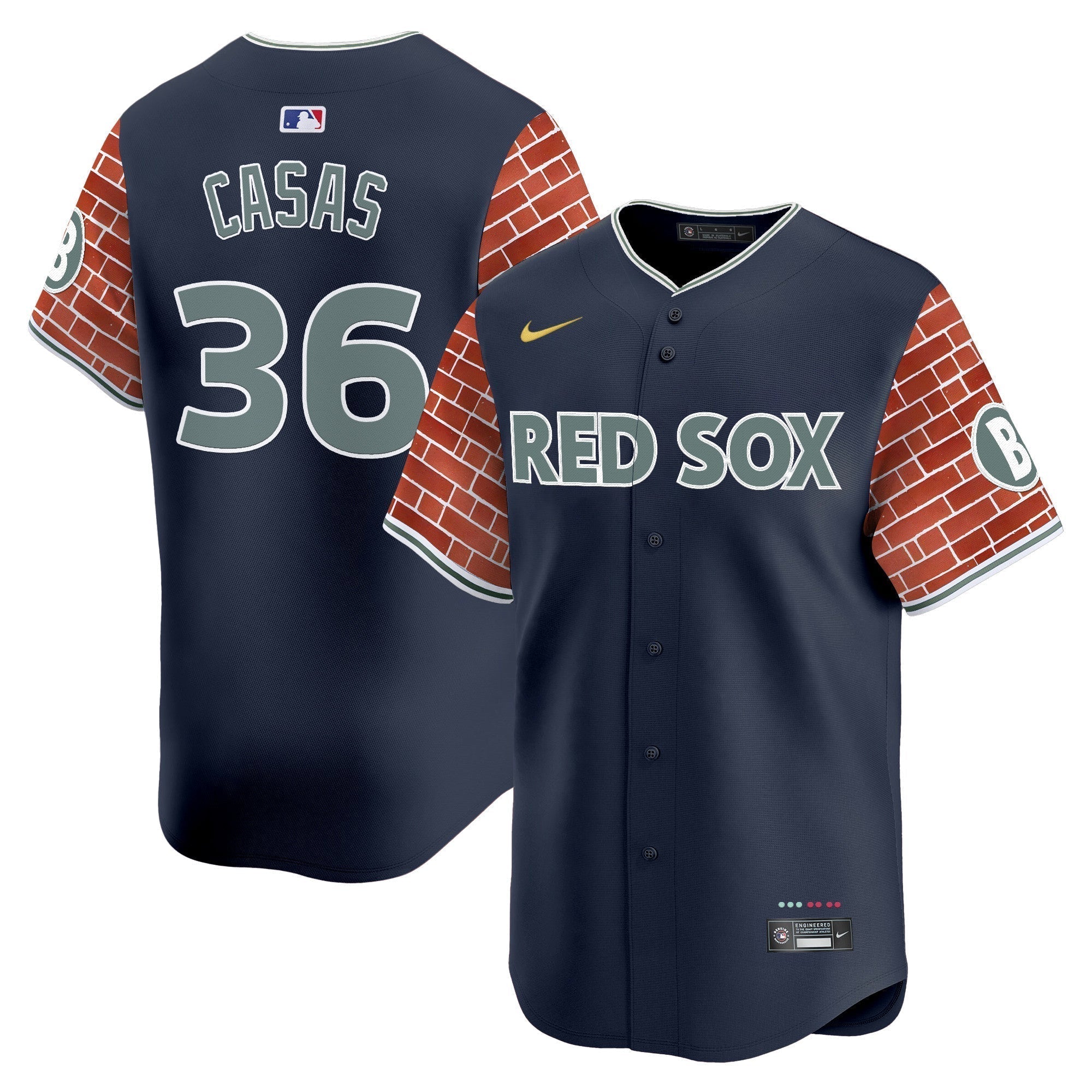 BOS 2025 Fenway Red Brick Style Vapor Premier Limited Jersey - Stitched