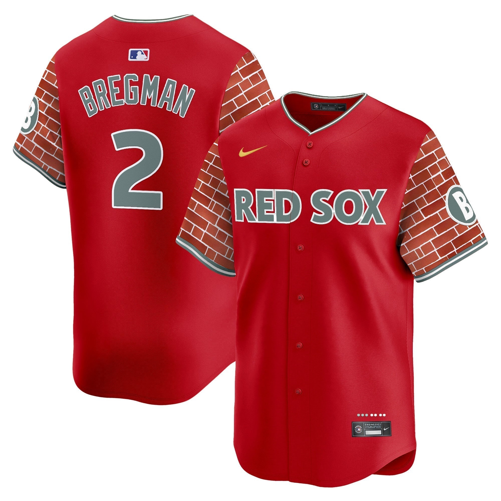 BOS 2025 Fenway Red Brick Style Vapor Premier Limited Jersey - Stitched