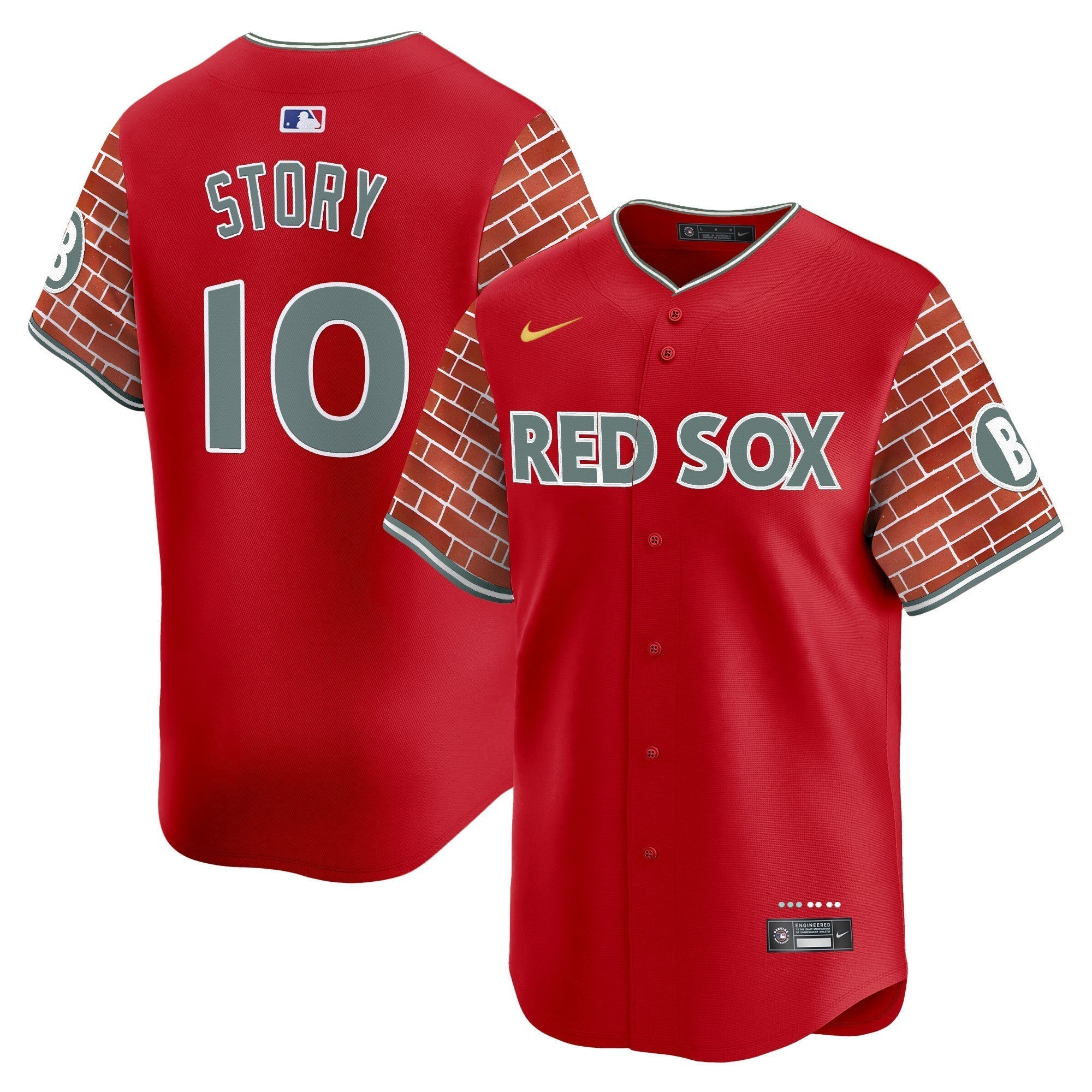 BOS 2025 Fenway Red Brick Style Vapor Premier Limited Jersey - Stitched