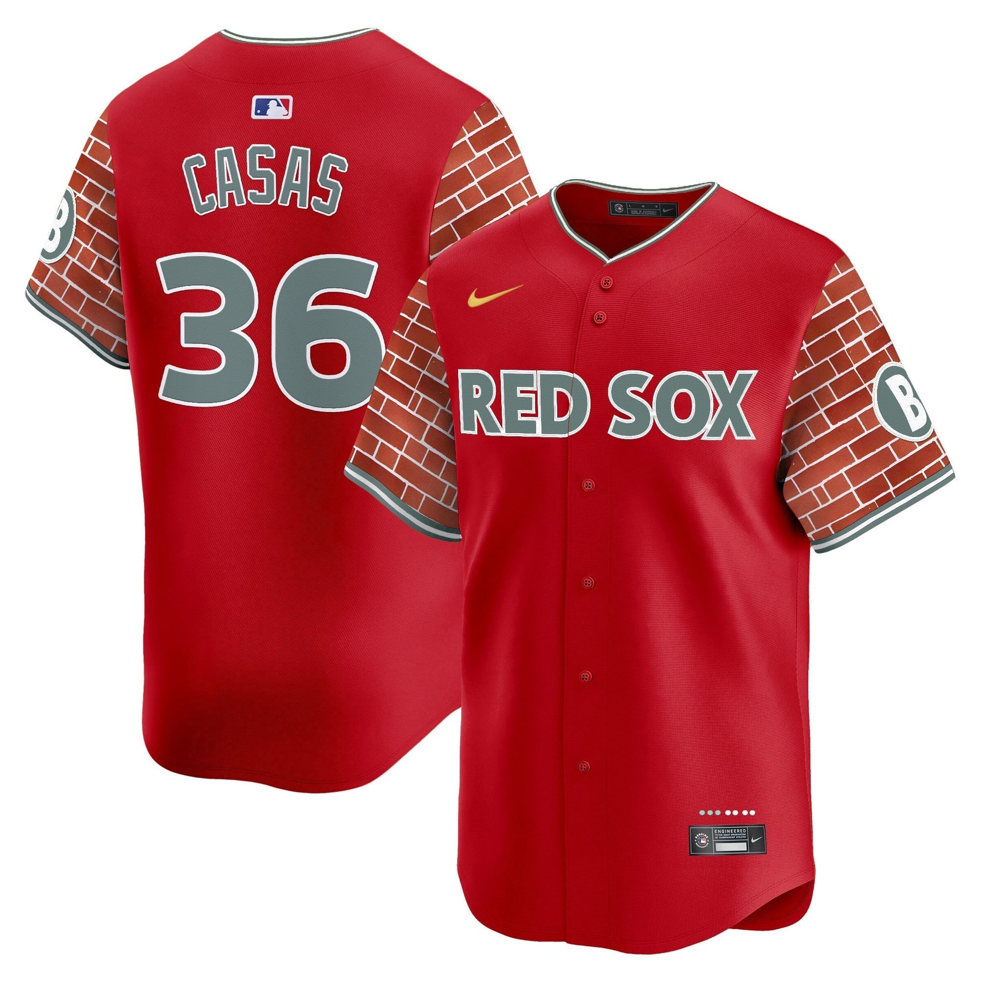 BOS 2025 Fenway Red Brick Style Vapor Premier Limited Jersey - Stitched