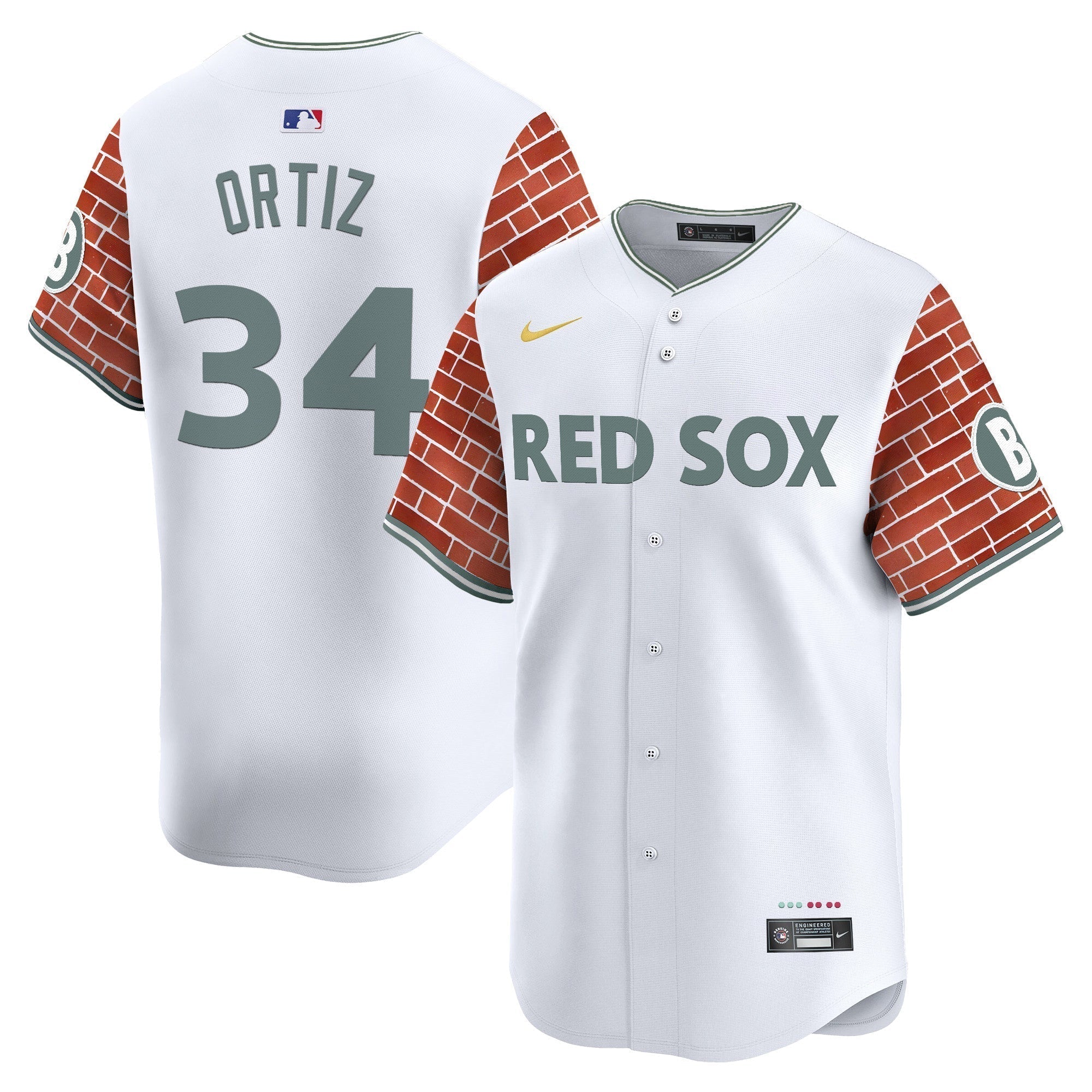 BOS 2025 Fenway Red Brick Style Vapor Premier Limited Jersey - Stitched