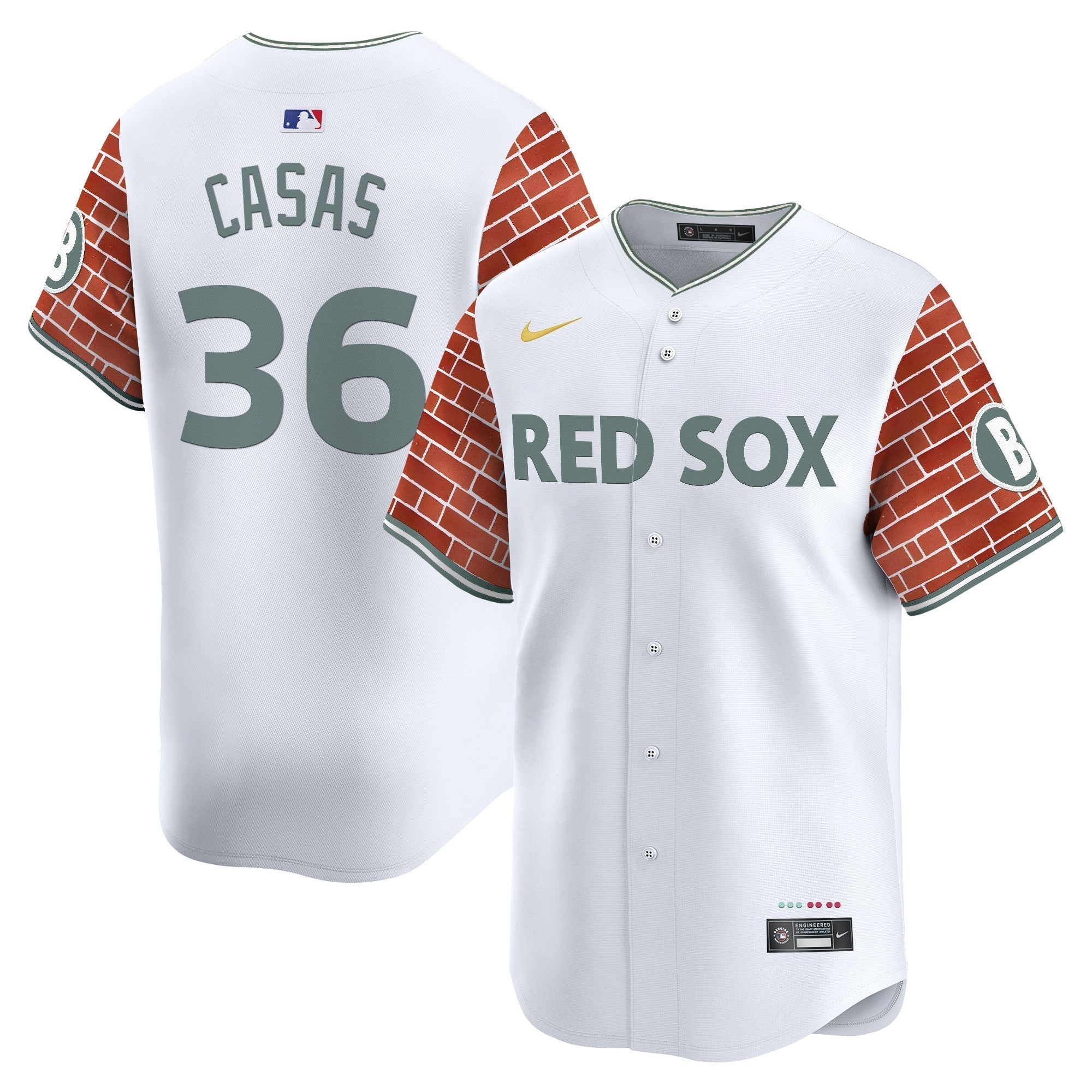 BOS 2025 Fenway Red Brick Style Vapor Premier Limited Jersey - Stitched