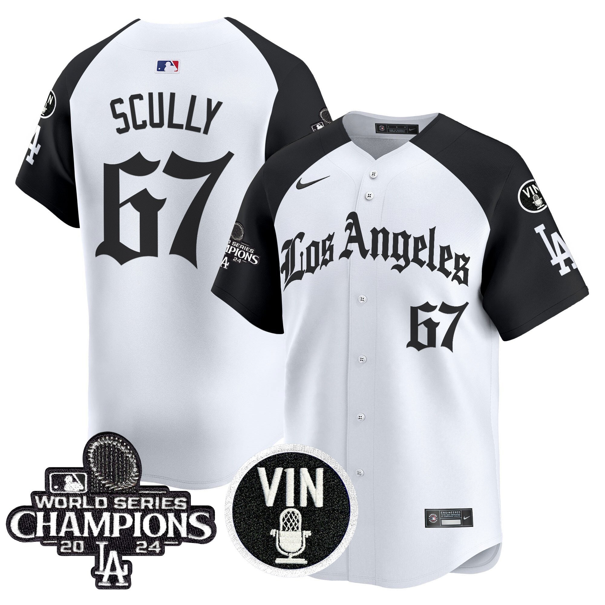 Dodgers 2025 LA Gothic Style Vapor Premier Limited Jersey - Stitched