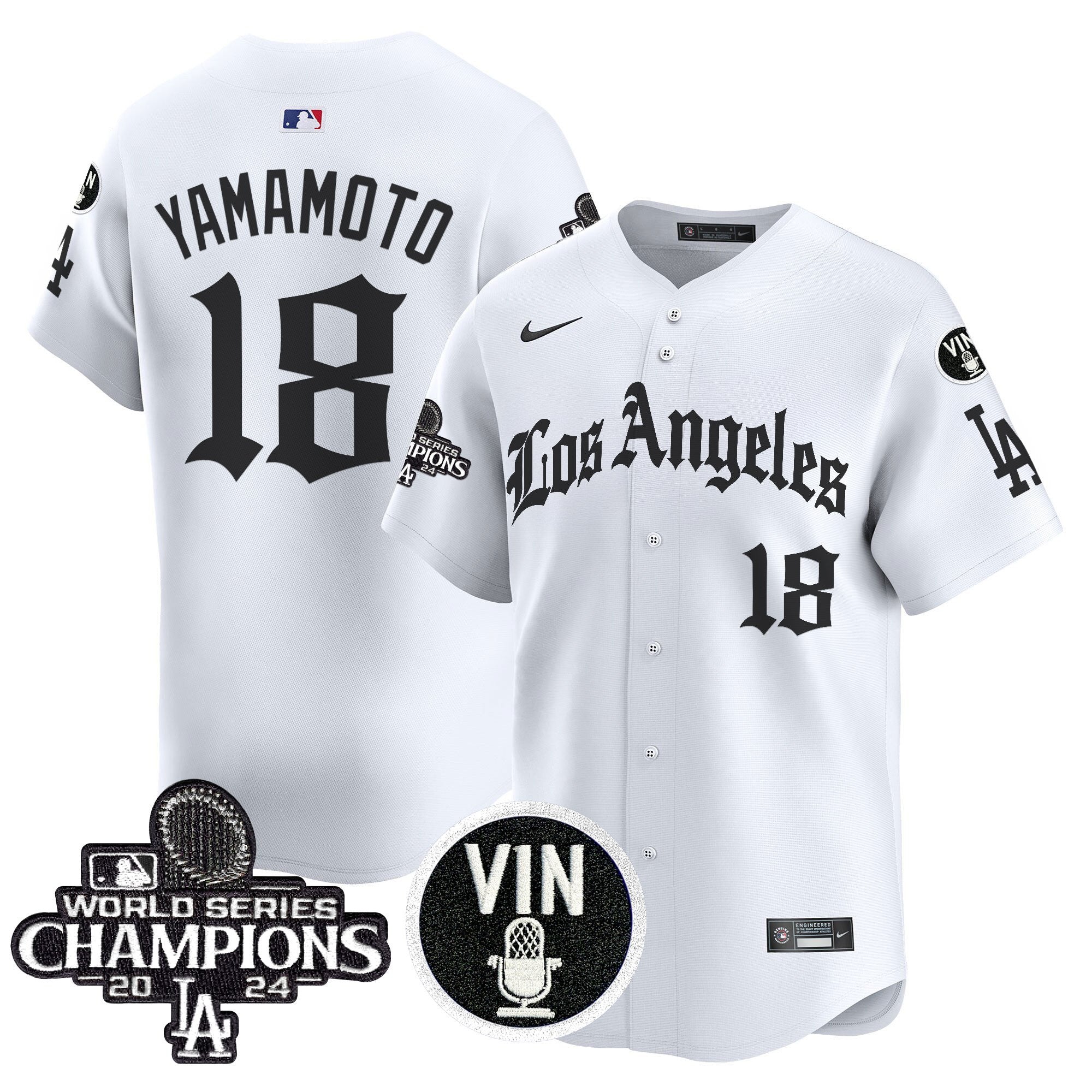 Dodgers 2025 LA Gothic Style Vapor Premier Limited Jersey - Stitched