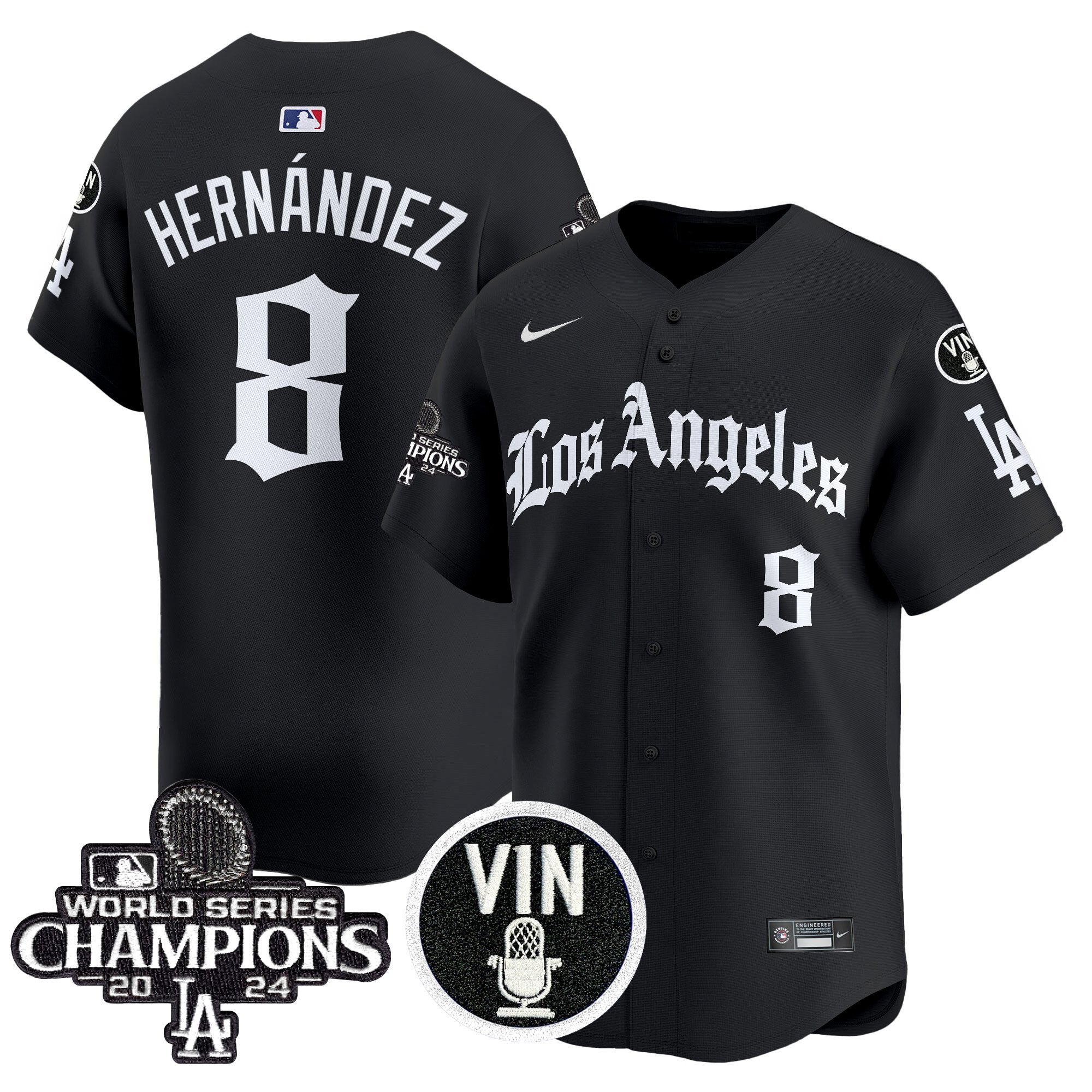 Dodgers 2025 LA Gothic Style Vapor Premier Limited Jersey - Stitched