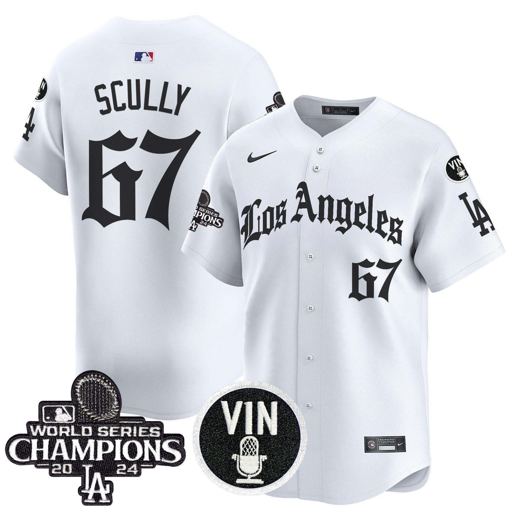 Dodgers 2025 LA Gothic Style Vapor Premier Limited Jersey - Stitched