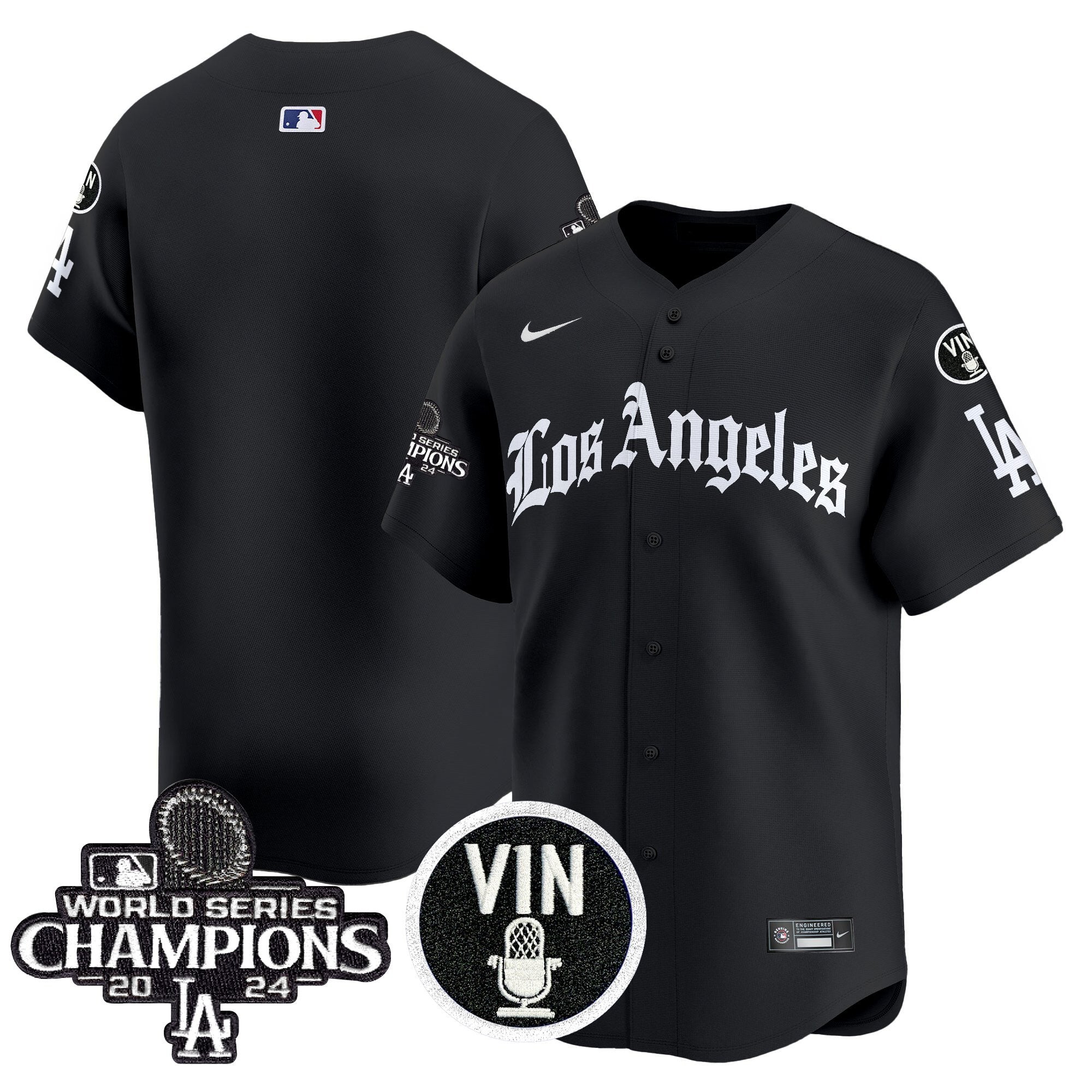 Dodgers 2025 LA Gothic Style Vapor Premier Limited Jersey - Stitched