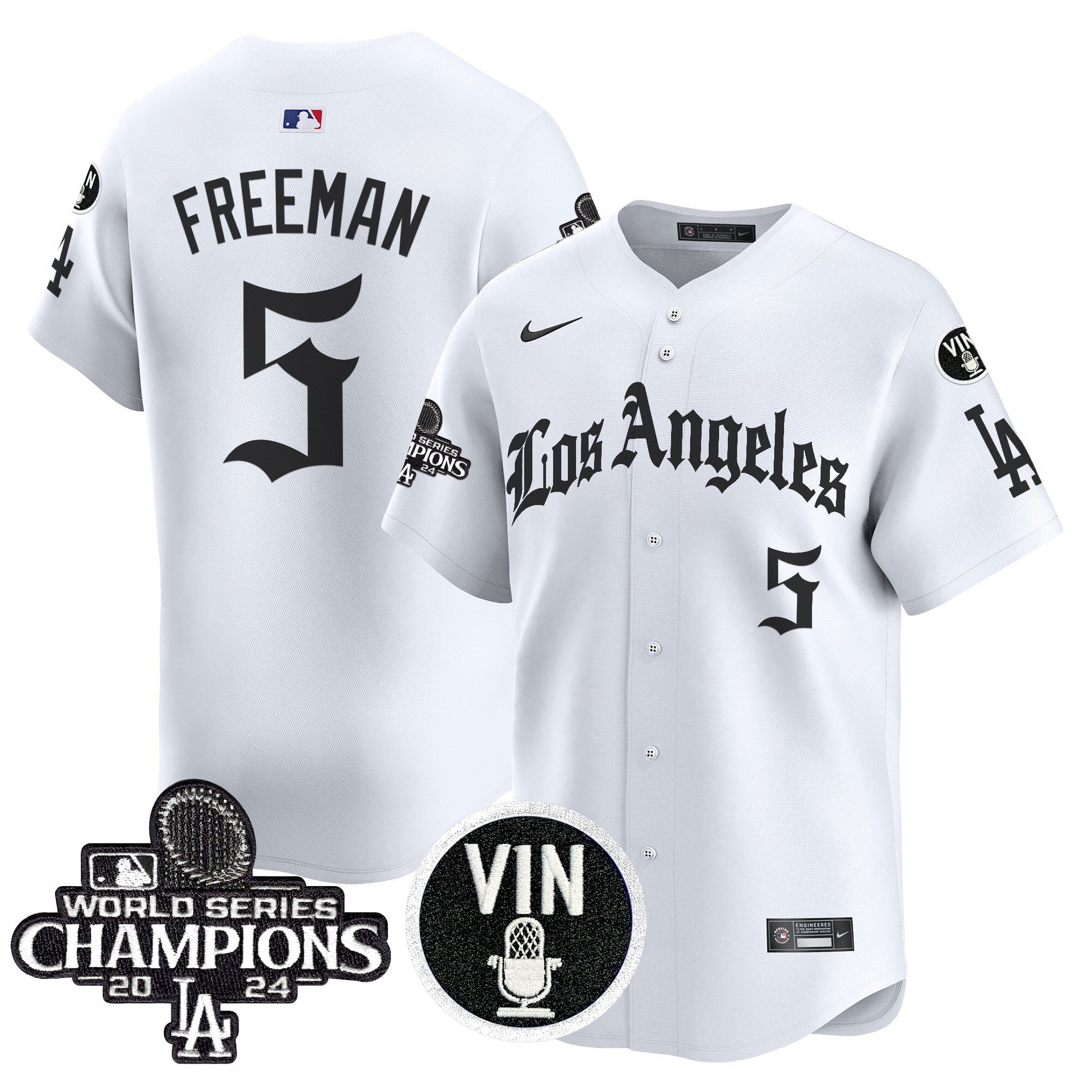 Dodgers 2025 LA Gothic Style Vapor Premier Limited Jersey - Stitched