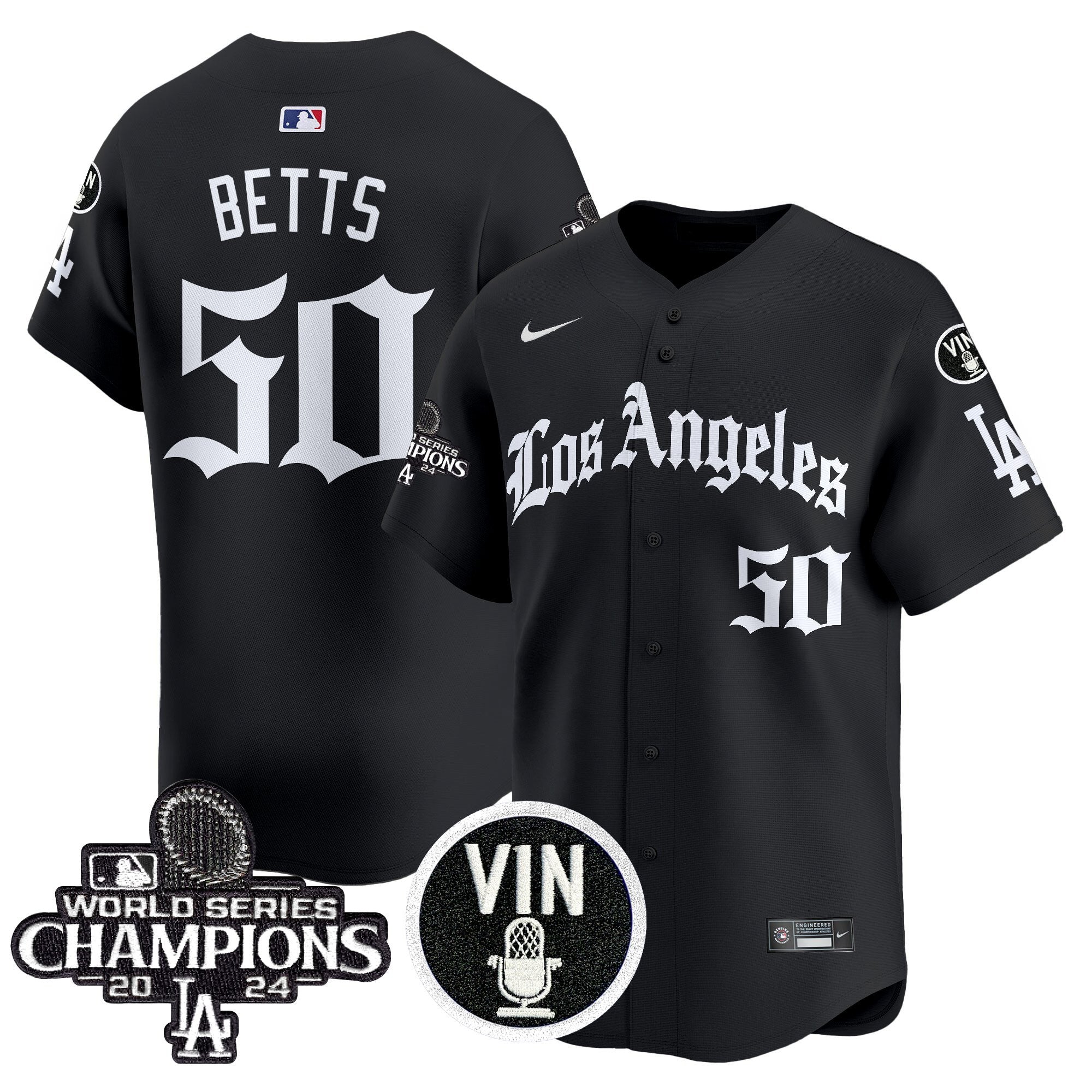 Dodgers 2025 LA Gothic Style Vapor Premier Limited Jersey - Stitched