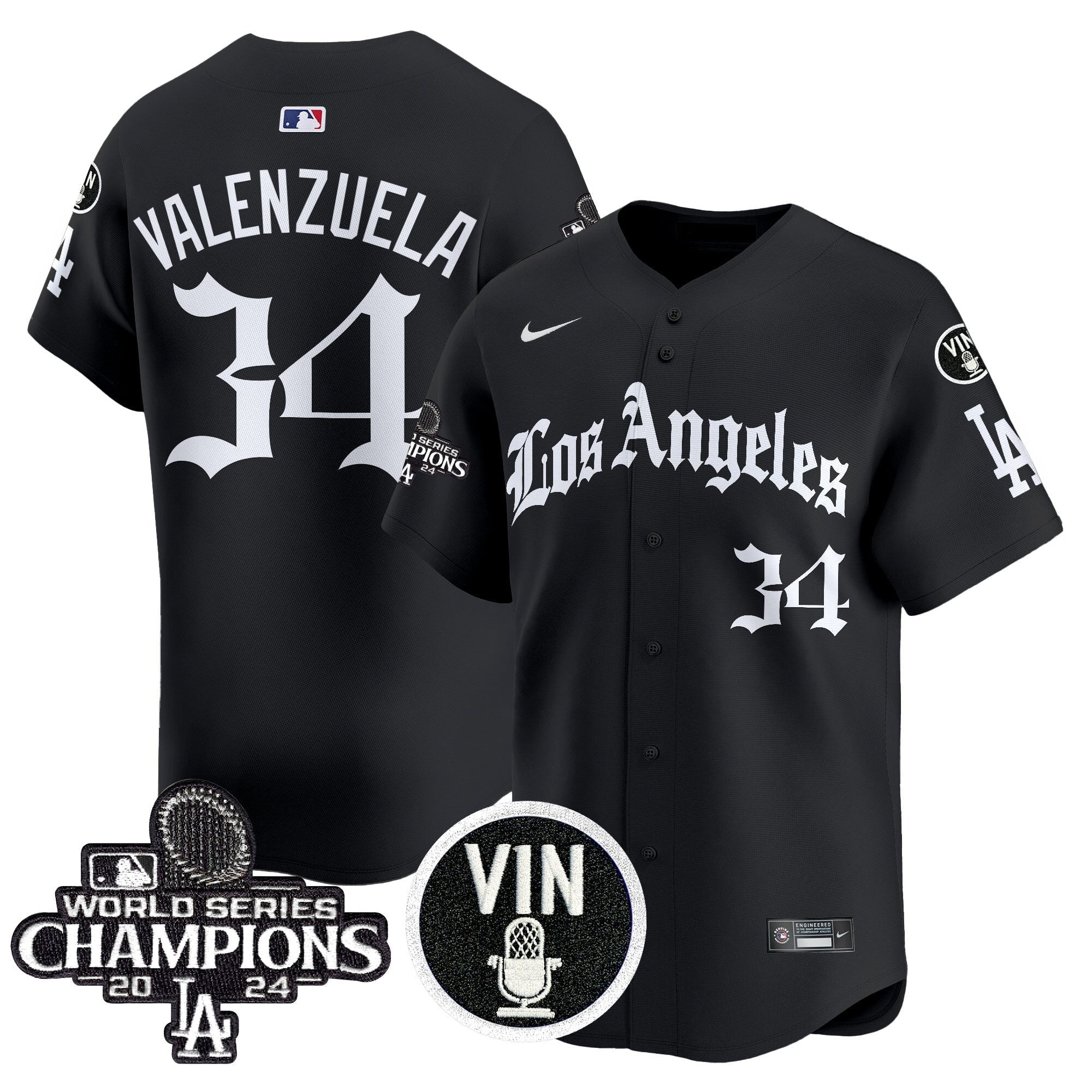 Dodgers 2025 LA Gothic Style Vapor Premier Limited Jersey - Stitched