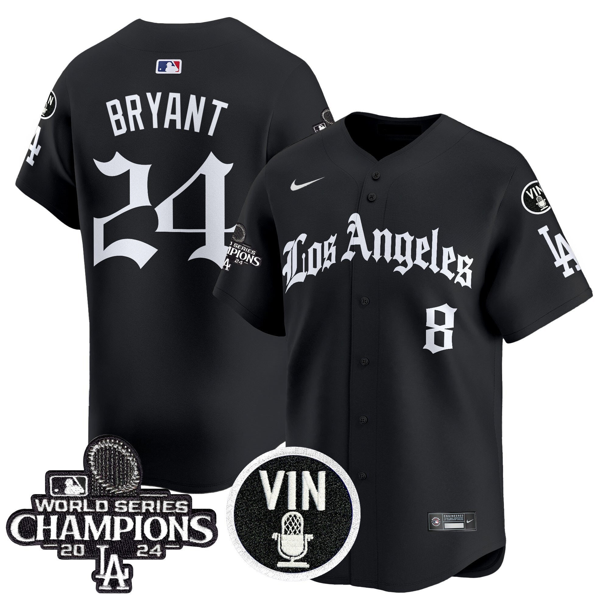 Dodgers 2025 LA Gothic Style Vapor Premier Limited Jersey - Stitched